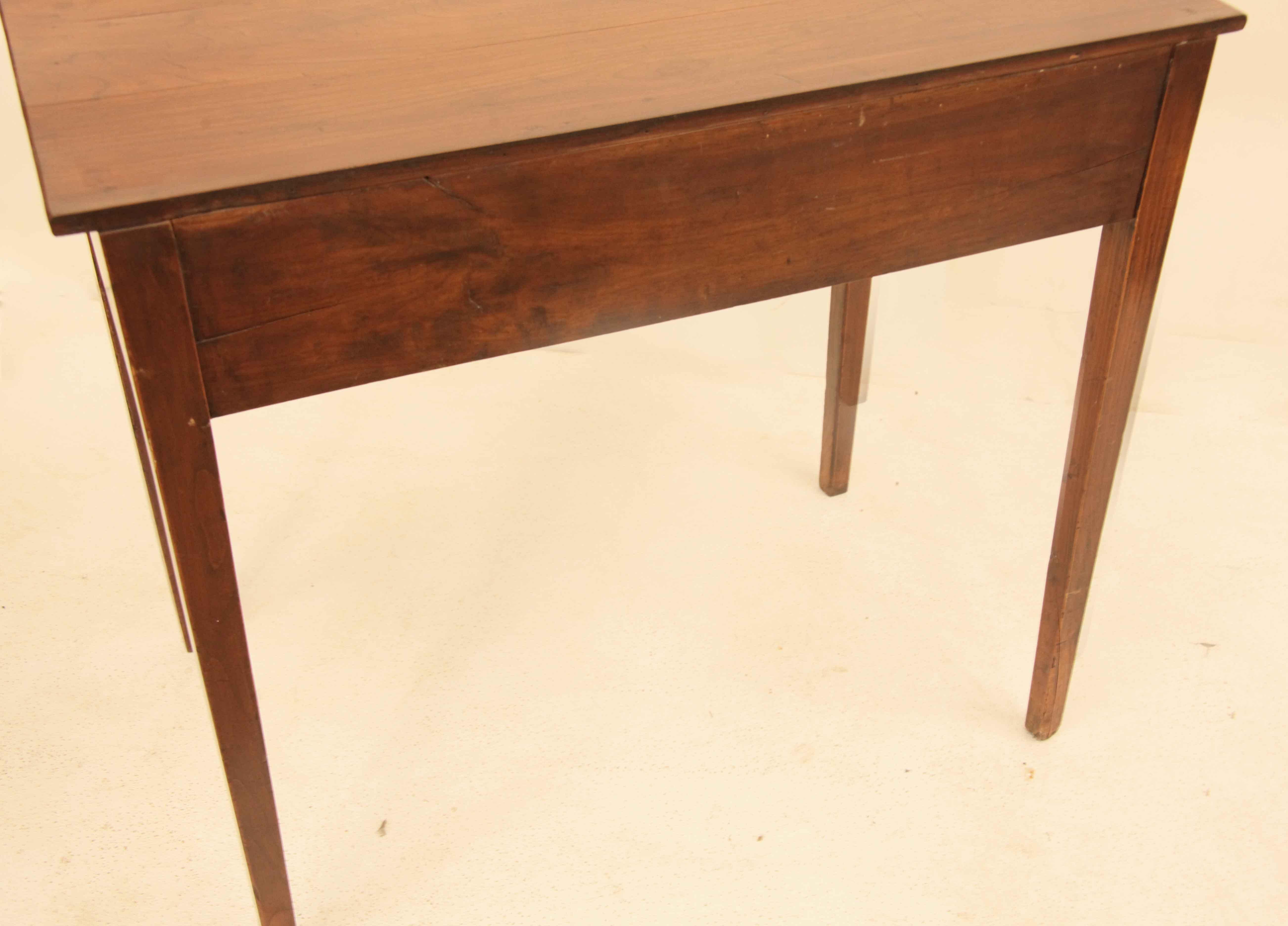 English Cherry One Drawer Side Table For Sale 6