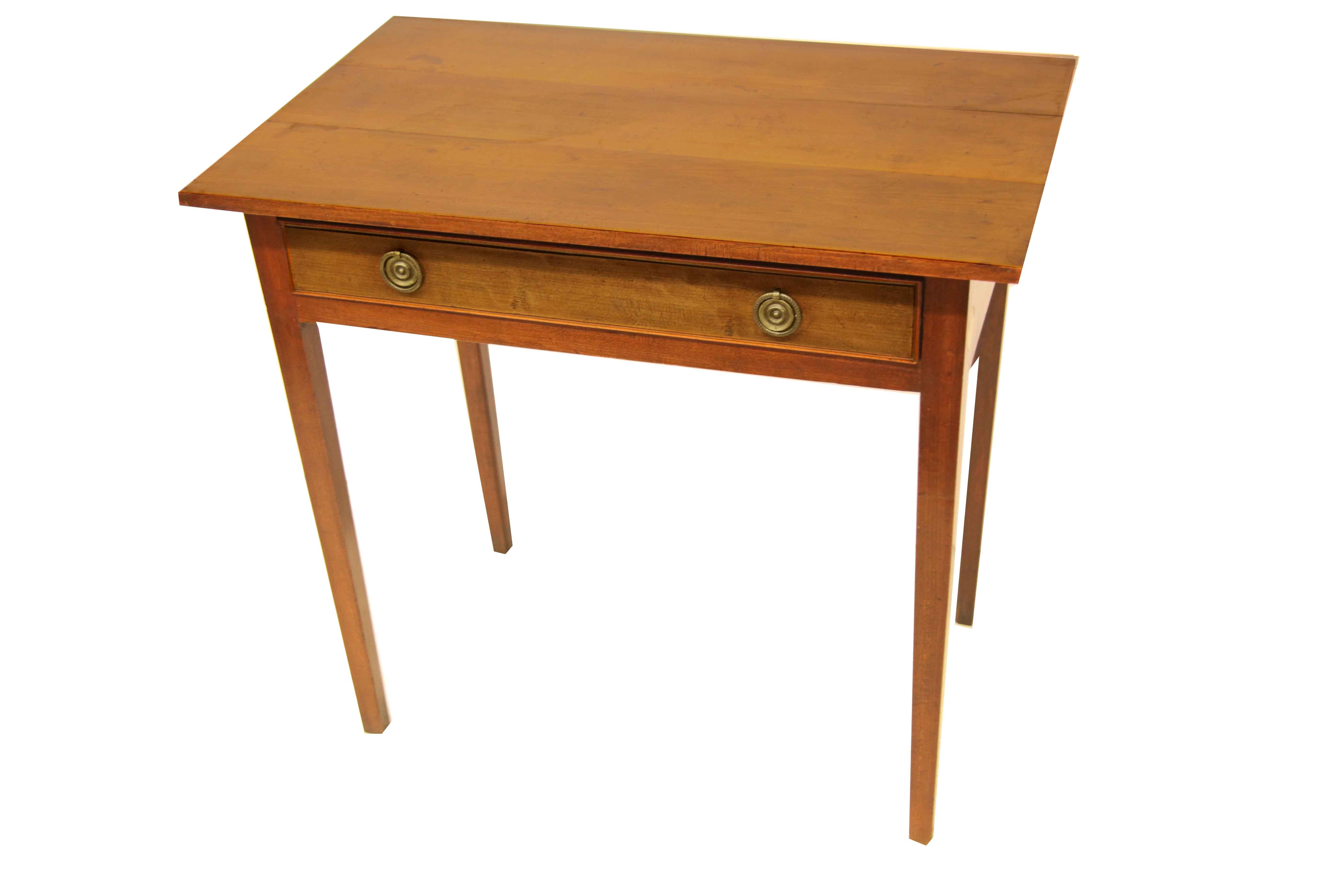English Cherry One Drawer Table In Good Condition For Sale In Wilson, NC