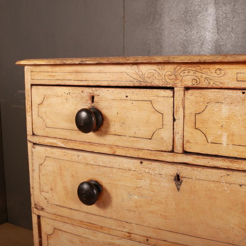 Hand-Painted English Chest of Drawers