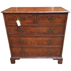 Antique English Chest of Drawers in Bird's-Eye Maple