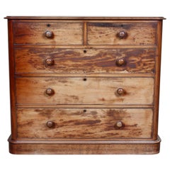 English Chest of Drawers Victorian 19th Century Mahogany Large Chest