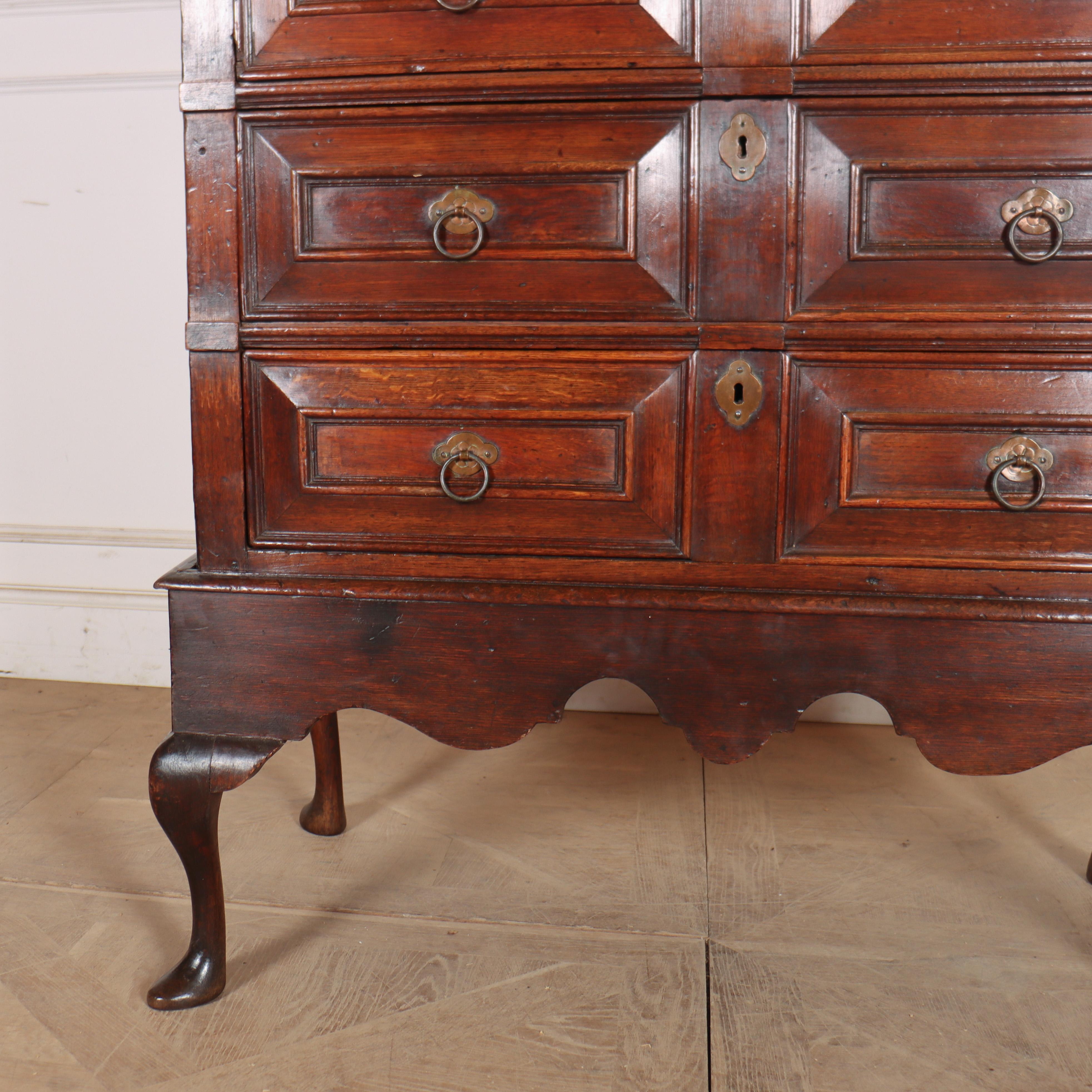 18th Century and Earlier English Chest on Stand For Sale