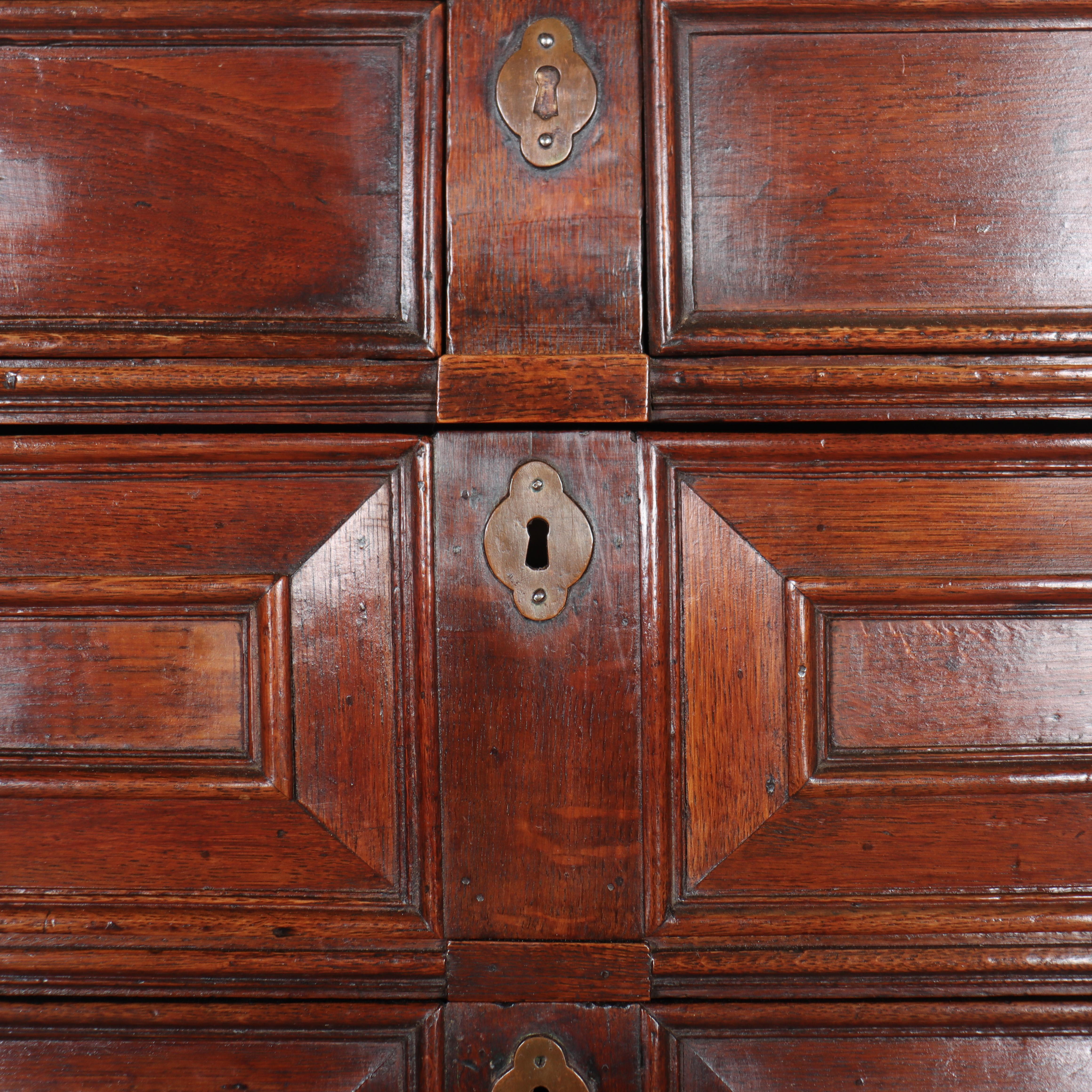 Oak English Chest on Stand For Sale
