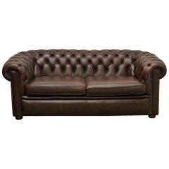 Antique English Chesterfield Sofa Couch