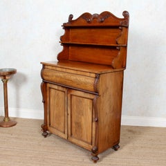 English Chiffonier Sideboard Cabinet Victorian 19th Century Mahogany
