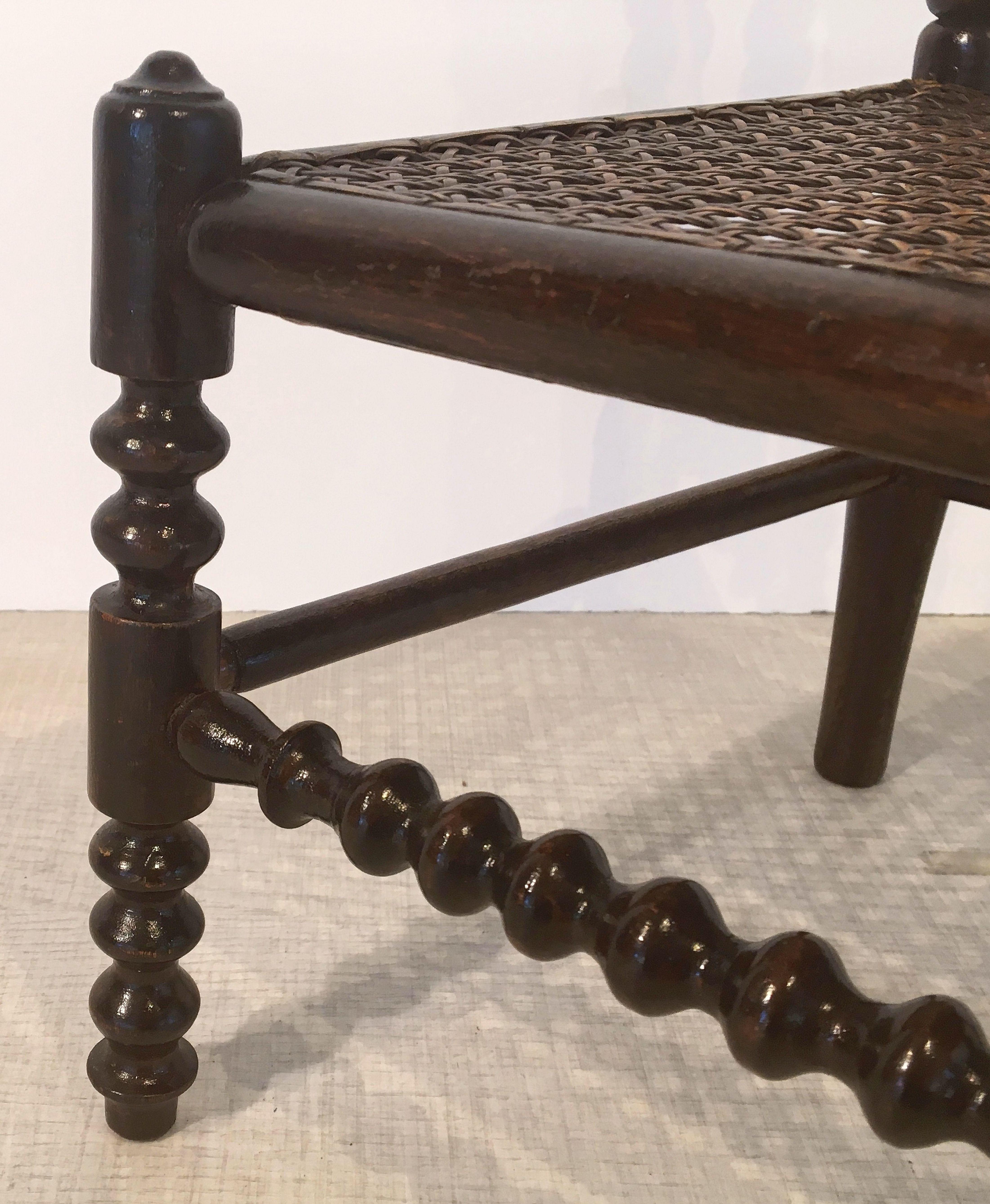 English Child's Caned and Bobbin Turn Chair 6