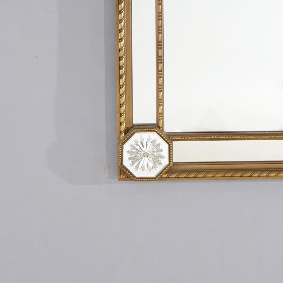 English Chinese Chippendale Regency Style Giltwood Parclose Wall Mirror C1920 For Sale 2