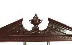 Chinese Chippendale Mahogany Breakfront Cabinet
