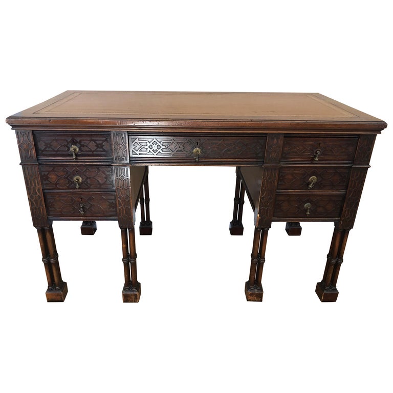 English Chinese Chippendale Style Desk By Kentshire At 1stdibs