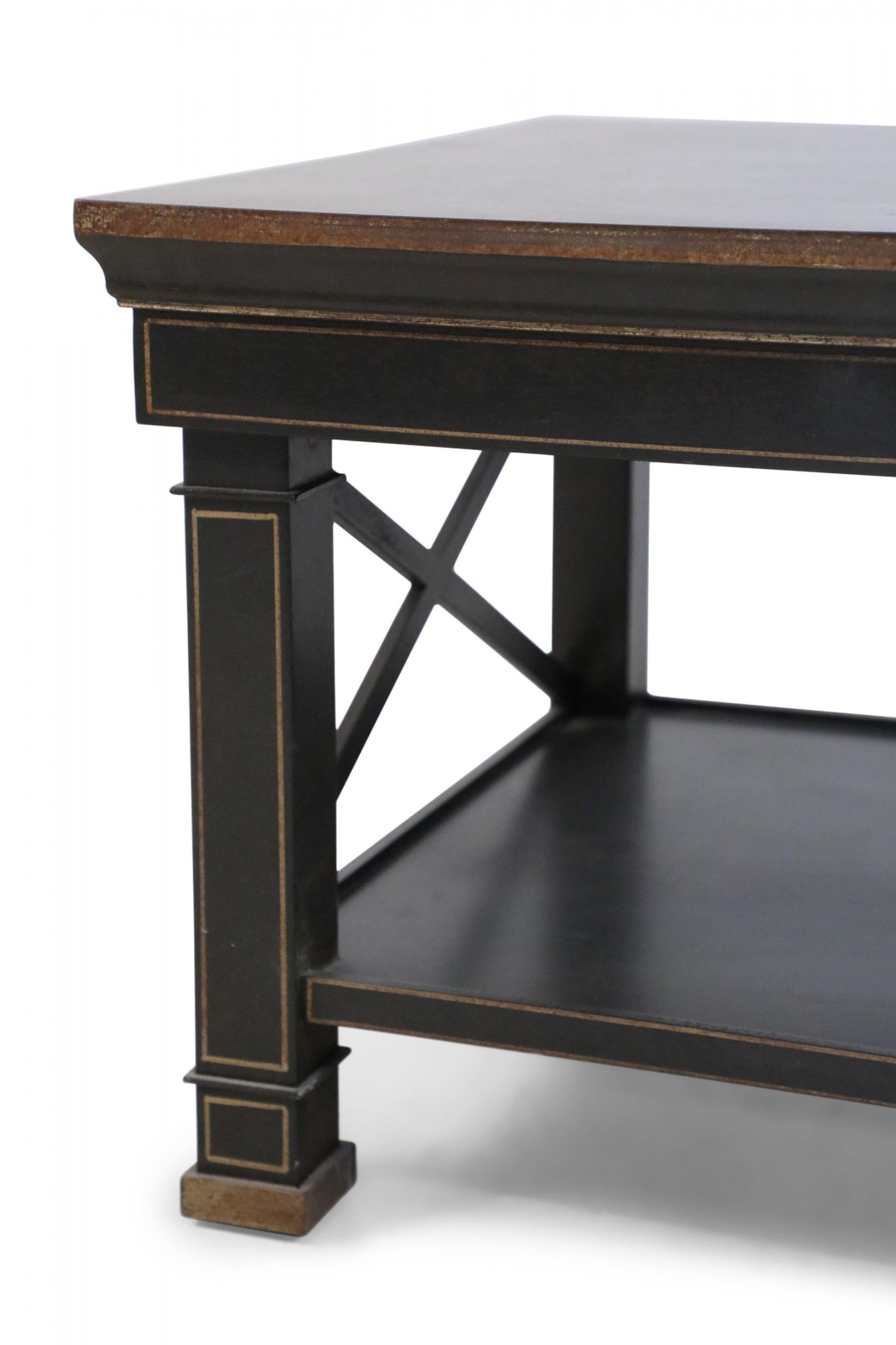 English Chinese Chippendale Style Wooden Coffee Table For Sale 7