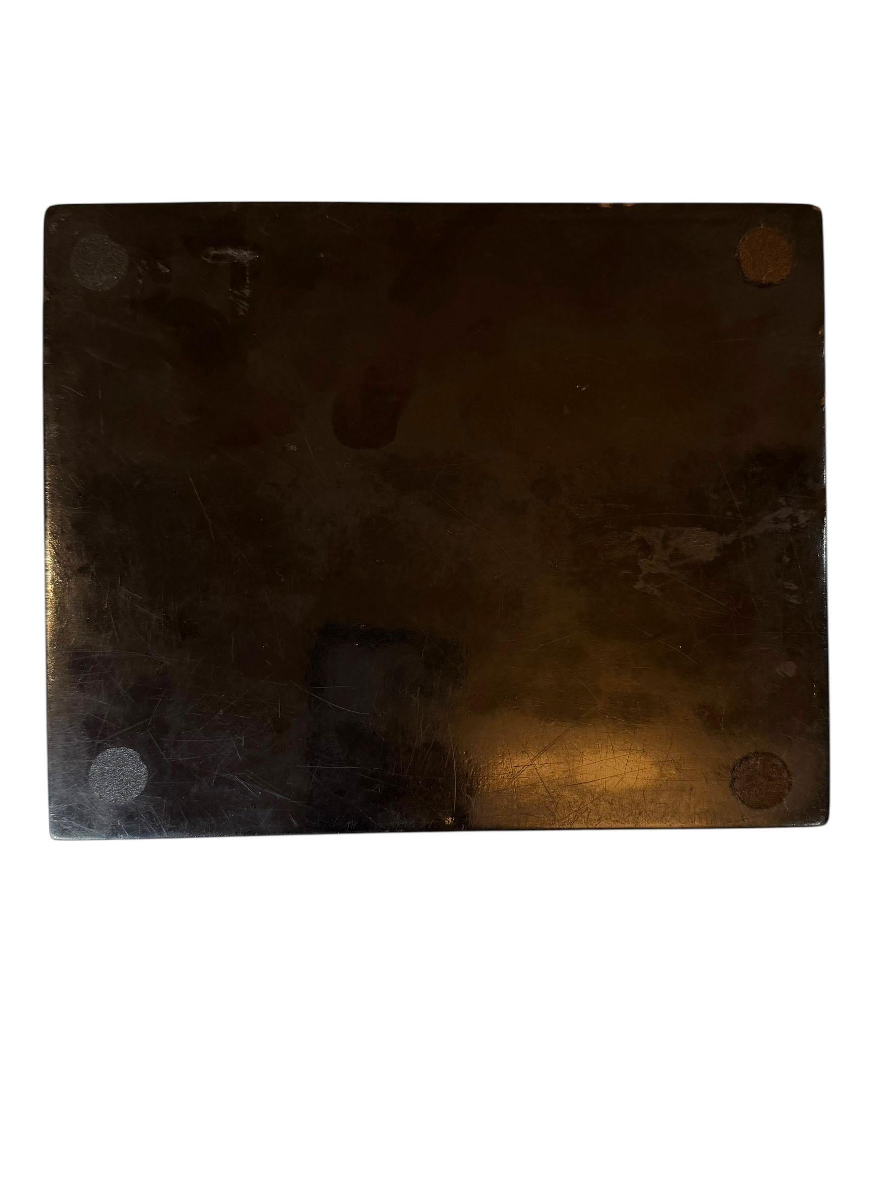 Englische Chinoiserie-Box aus schwarzem Lack, frühe Regency-Periode im Angebot 5