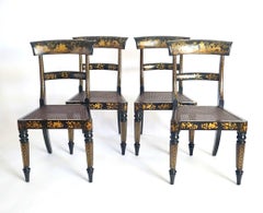 English Chinoiserie Chairs, Ex-Garvan Collection Yale University, circa 1835