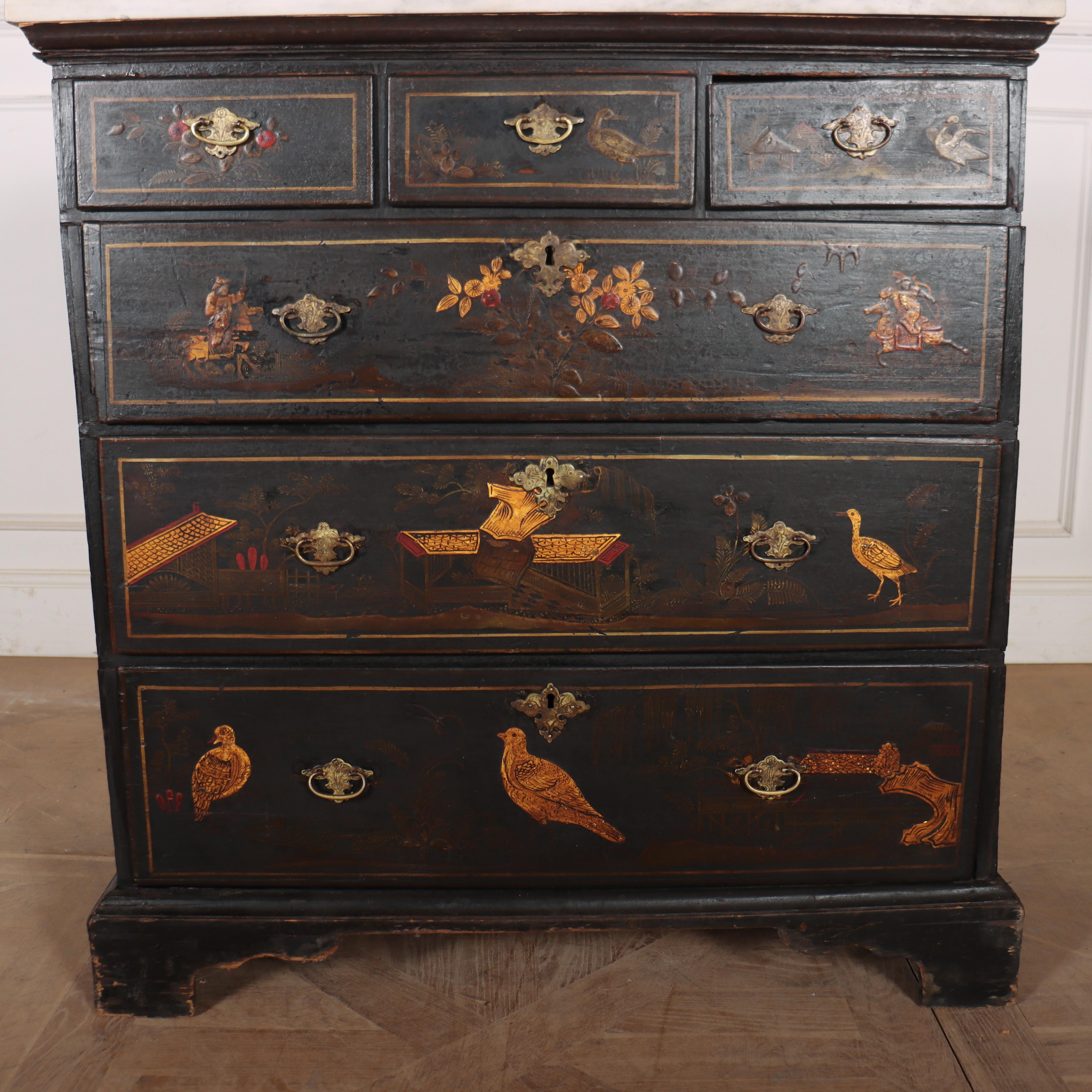 English Chinoiserie Chest of Drawers 4
