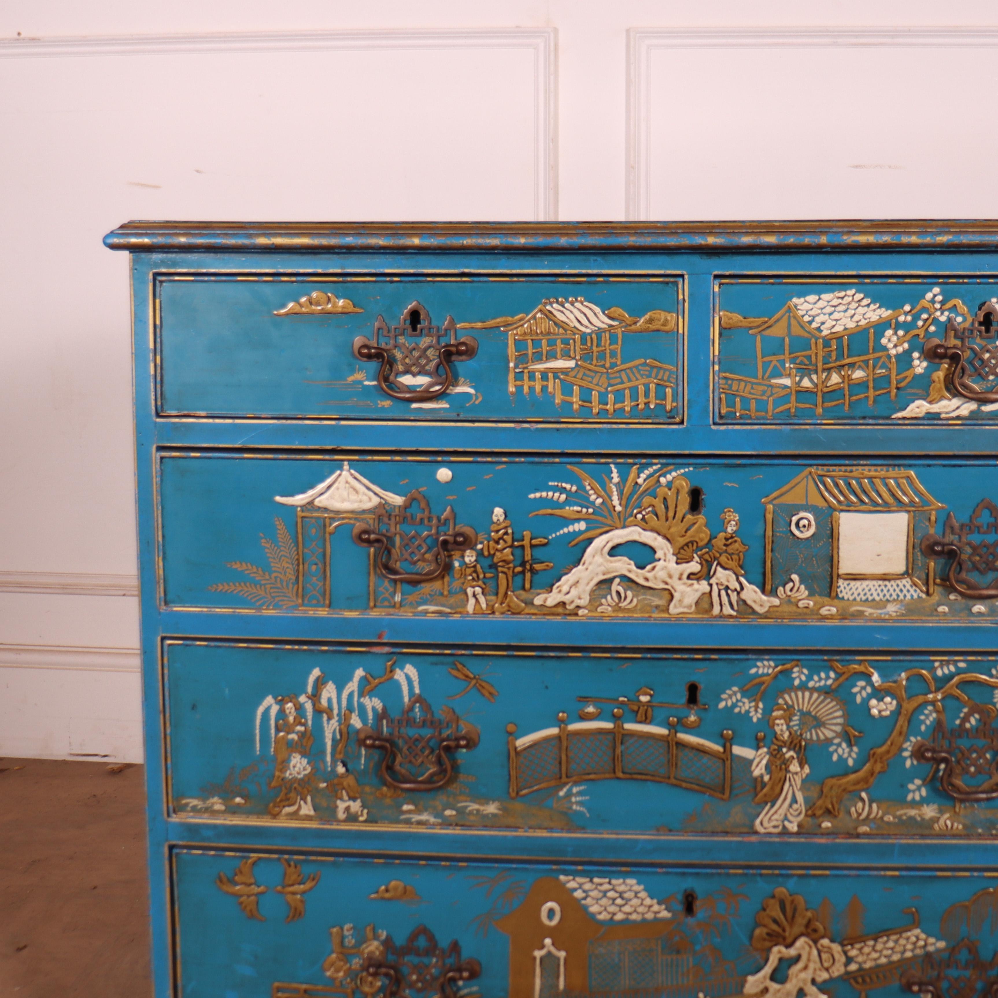Cineserie Cassettiera inglese Chinoiserie in vendita