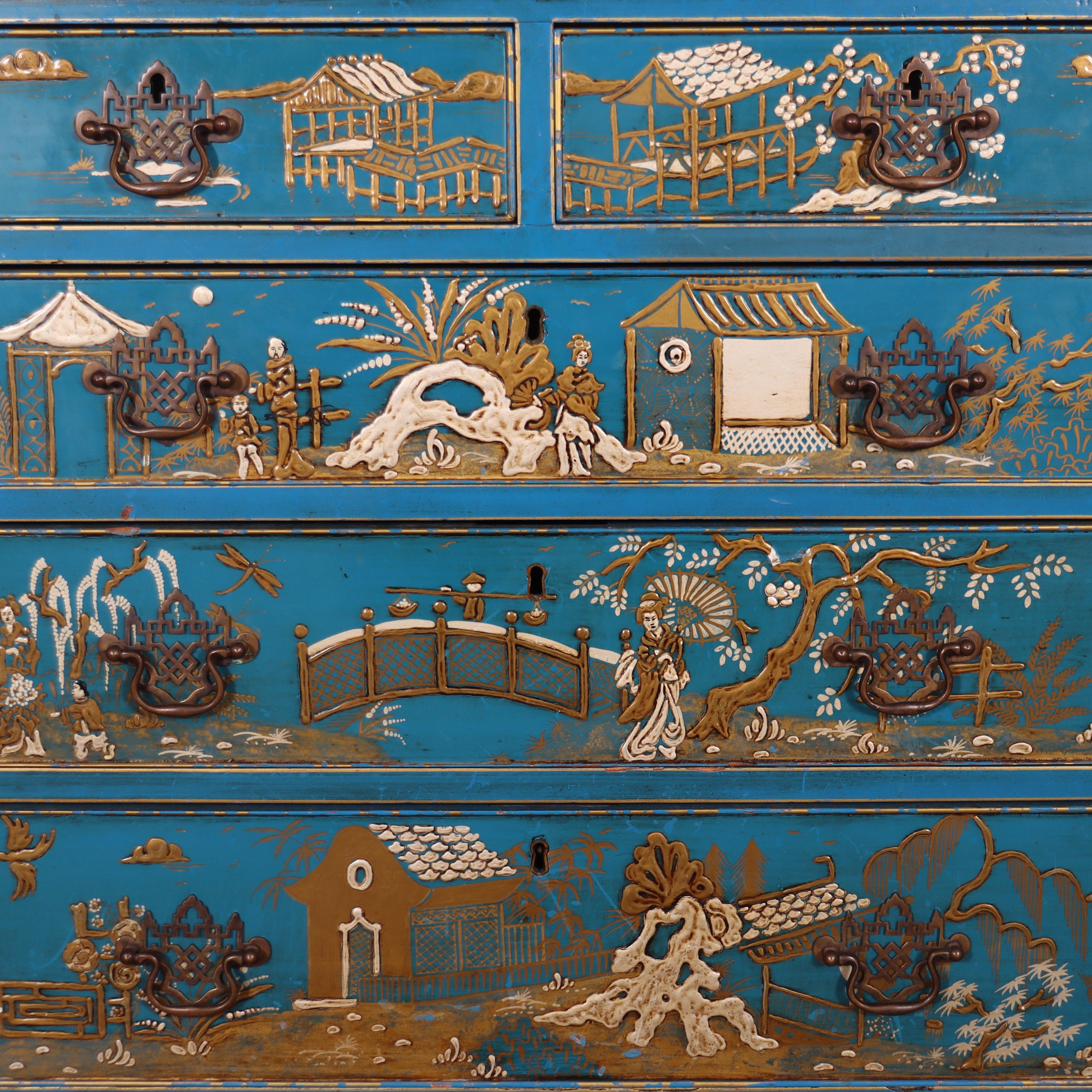 Cassettiera inglese Chinoiserie In condizioni buone in vendita a Leamington Spa, Warwickshire