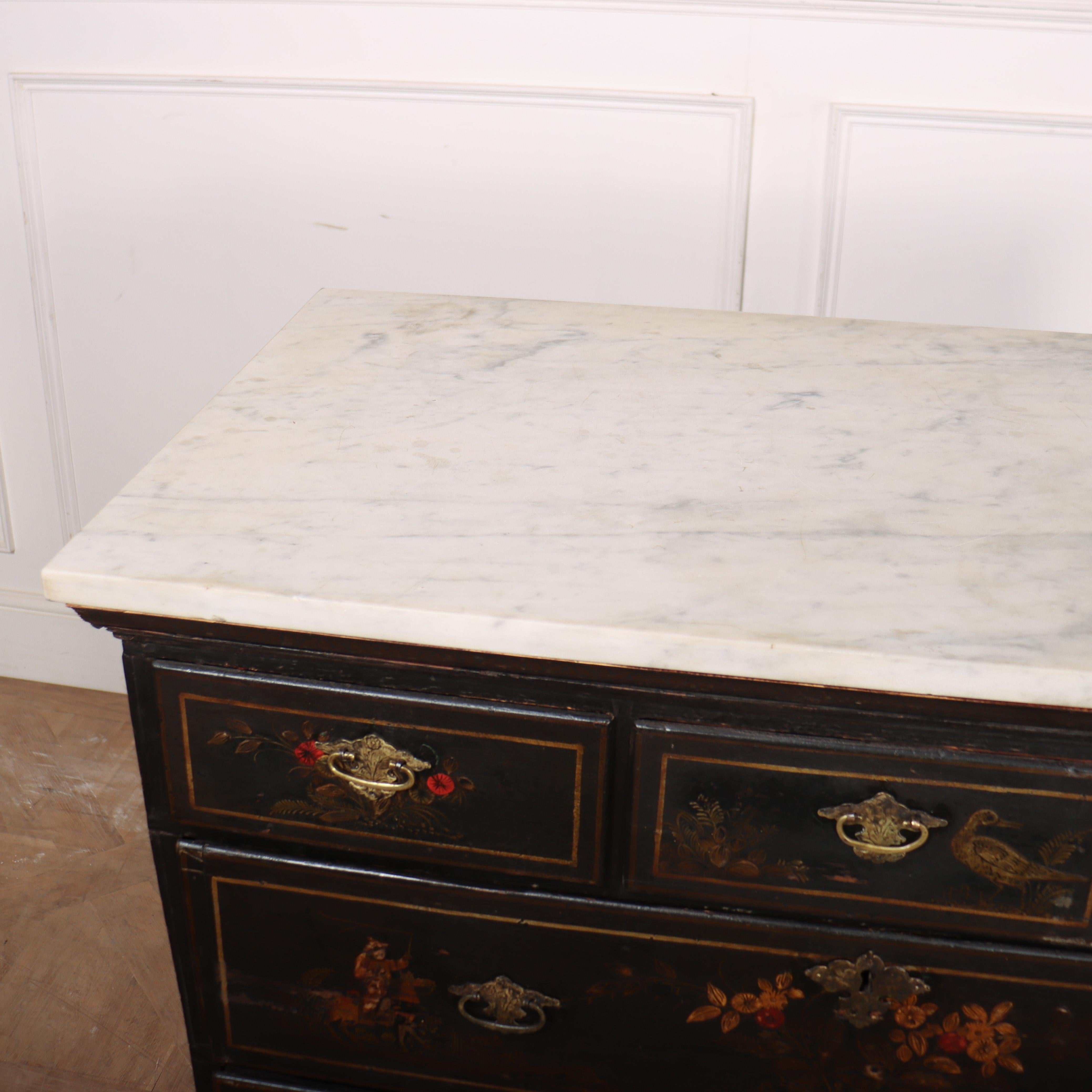 English Chinoiserie Chest of Drawers 2