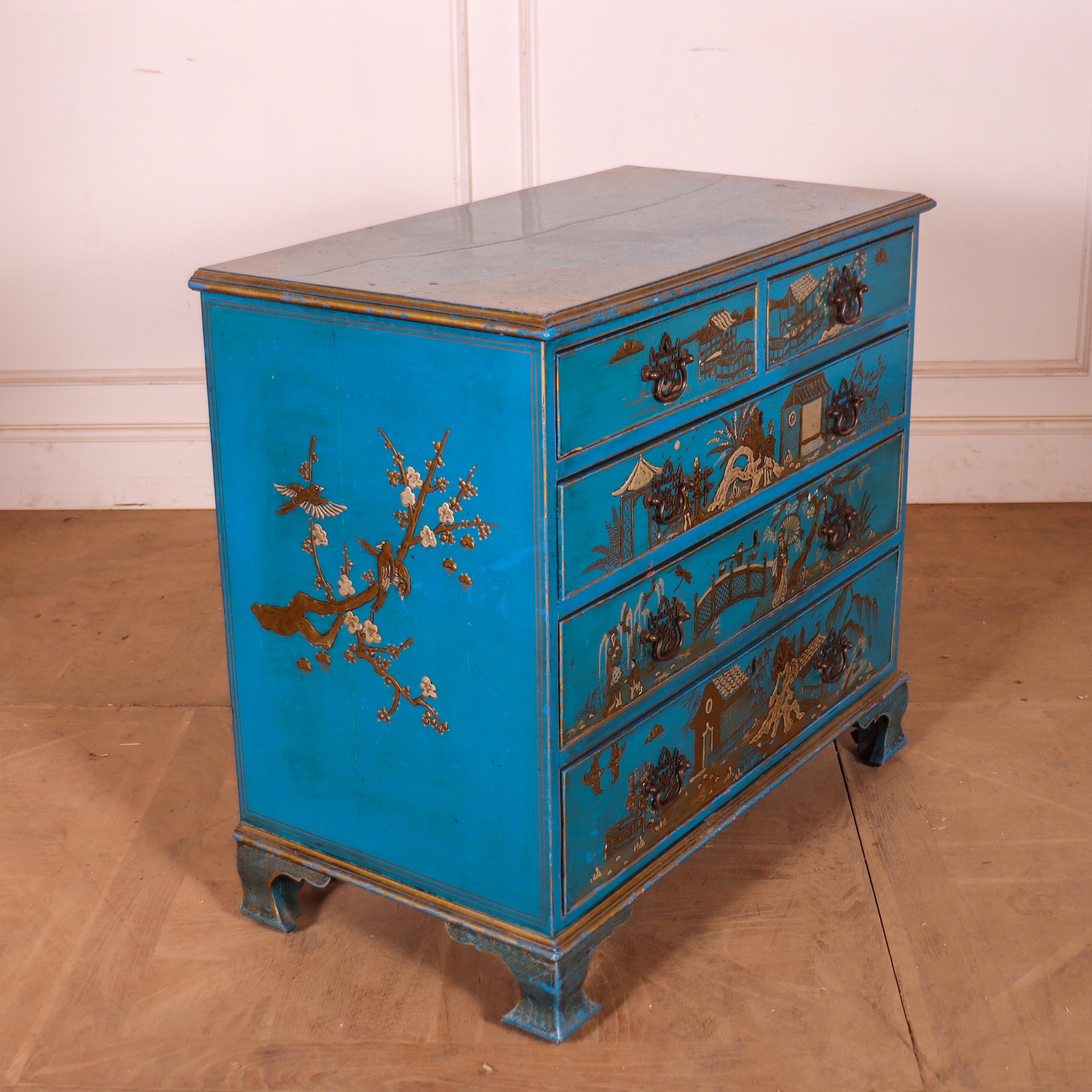 Cassettiera inglese Chinoiserie in vendita 1