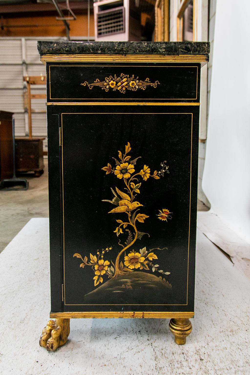 English Chinoiserie Console Cabinet 10