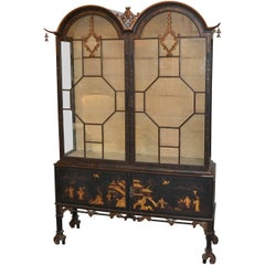 Antique English Chinoiserie Display Cabinet, circa 1910