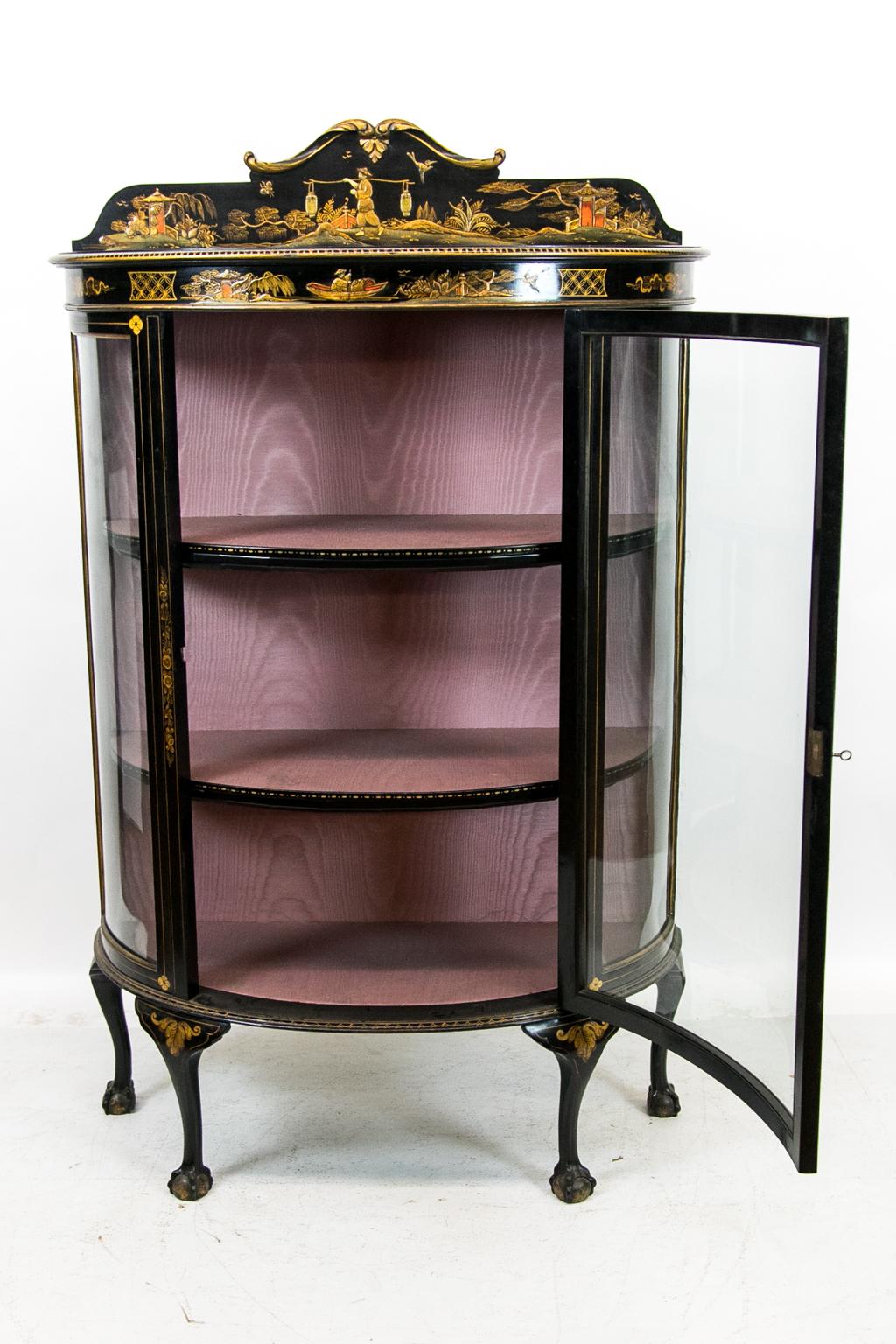  English Chinoiserie Display Case 4