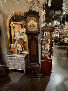 English Chinoiserie Grandfather Clock
