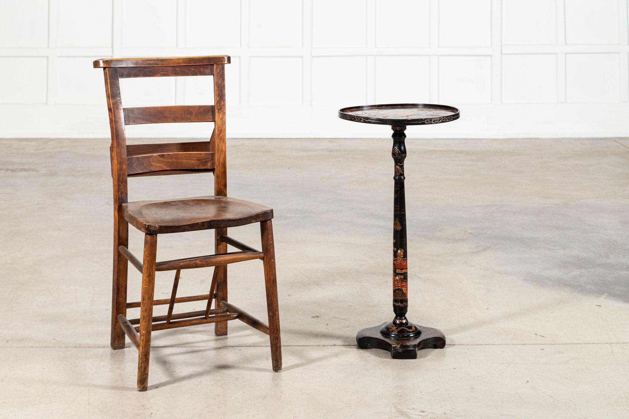 XIXe siècle Table d'appoint laquée Chinoiserie anglaise en vente