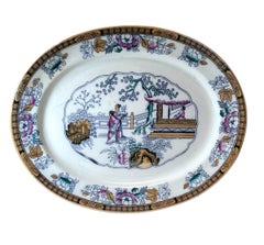 Englische Chinoiserie-Platte