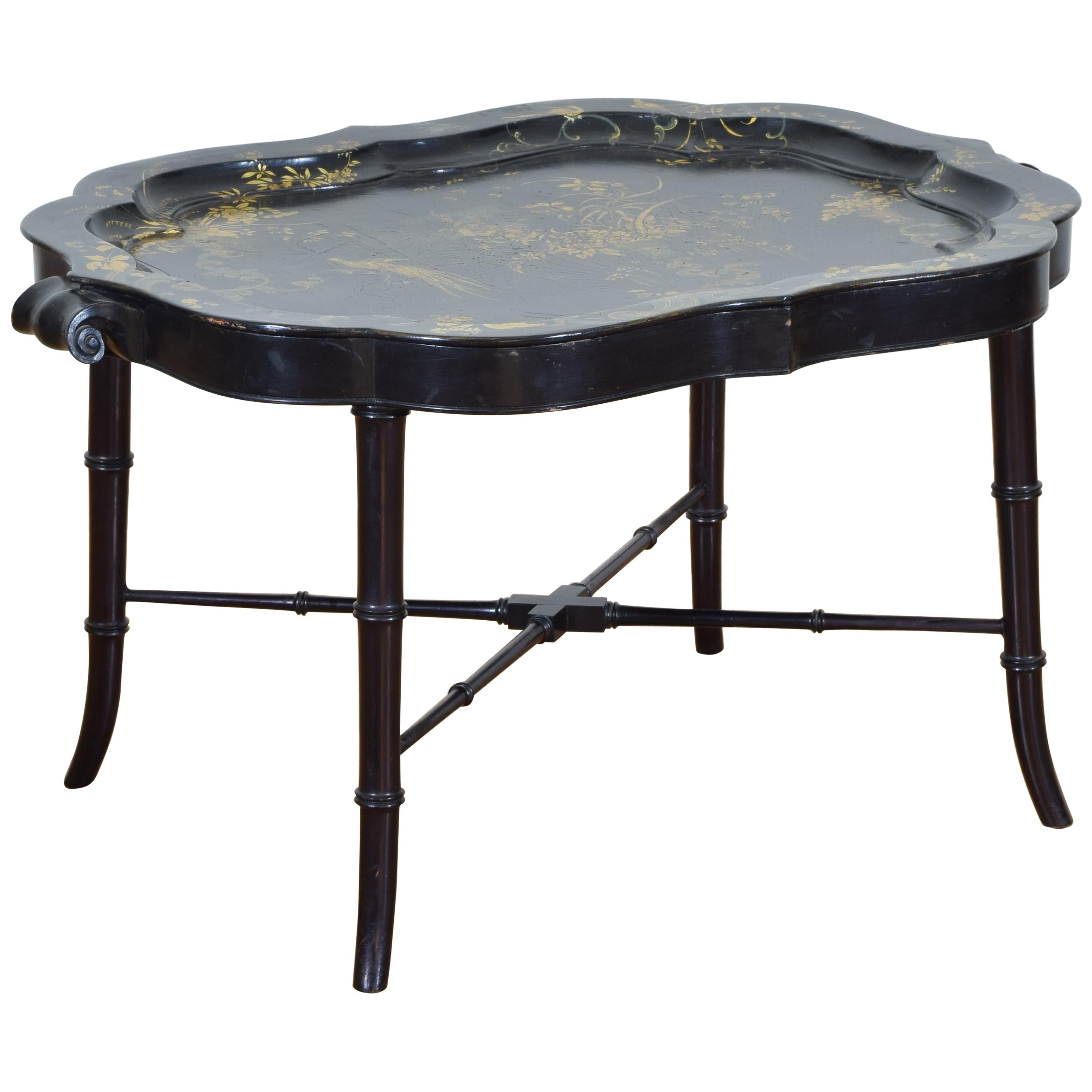 English Chinoiserie Tray Table, Early 19th Century