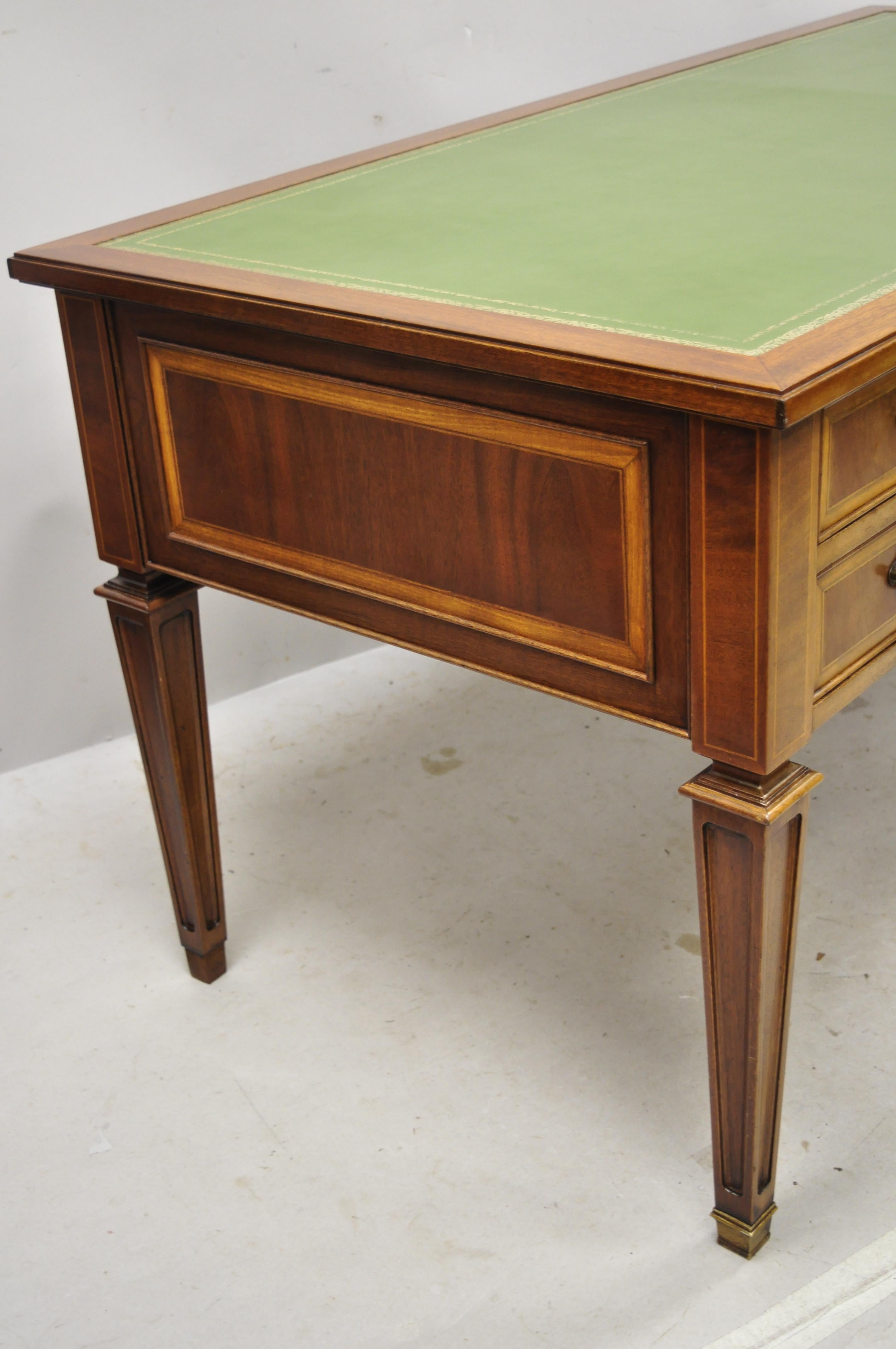 executive office desk with leather top