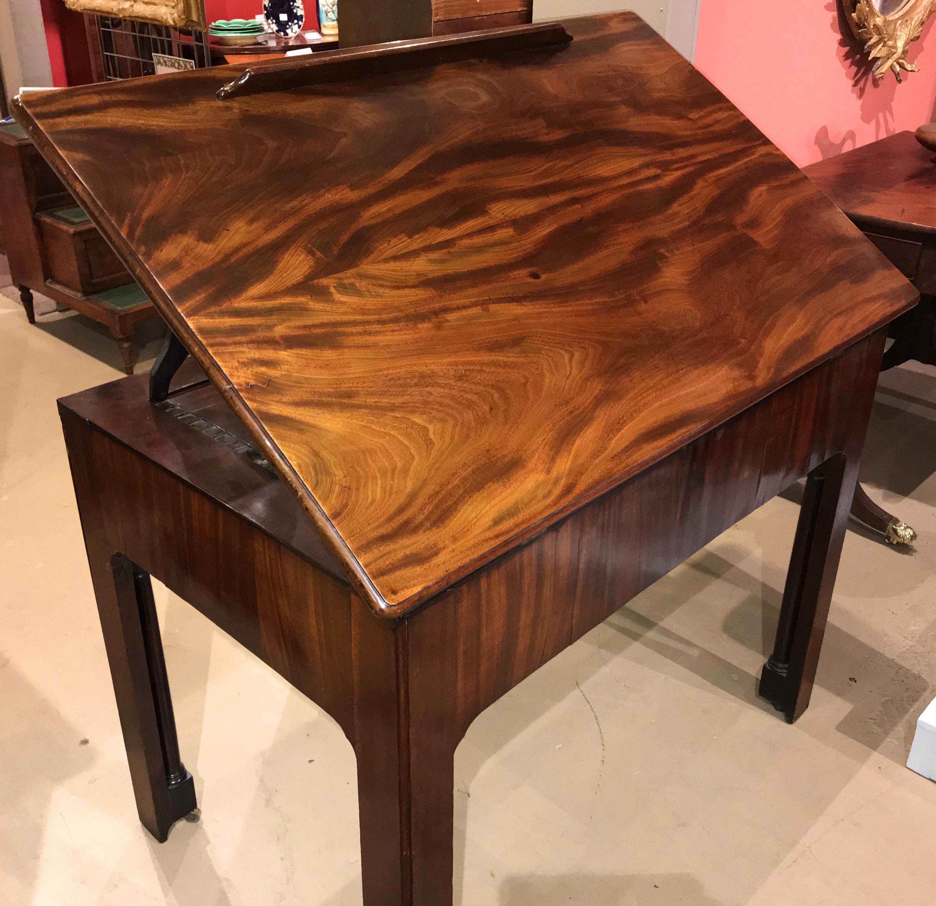 English Chippendale Mahogany Architect’s Desk or Design Table, circa 1780 For Sale 9
