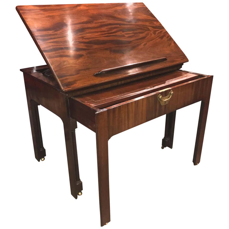 Antique English Georgian Mahogany Partner's / Architect's Desk, circa ...