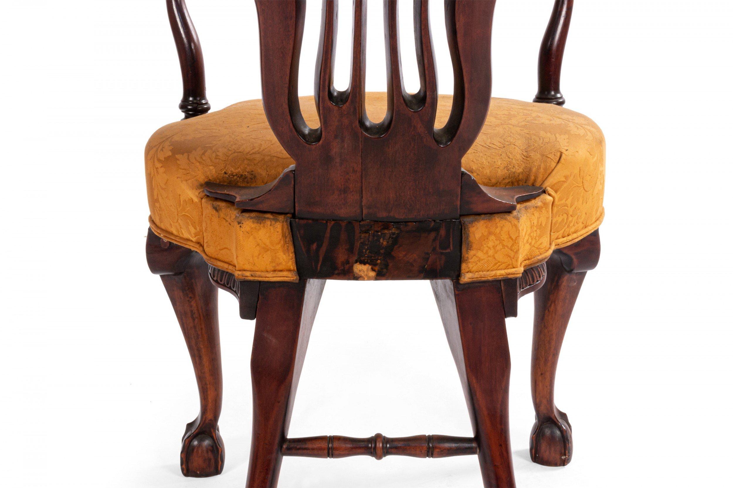 English Chippendale Mahogany Armchairs For Sale 7
