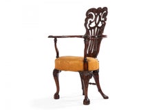 English Chippendale Mahogany Armchairs