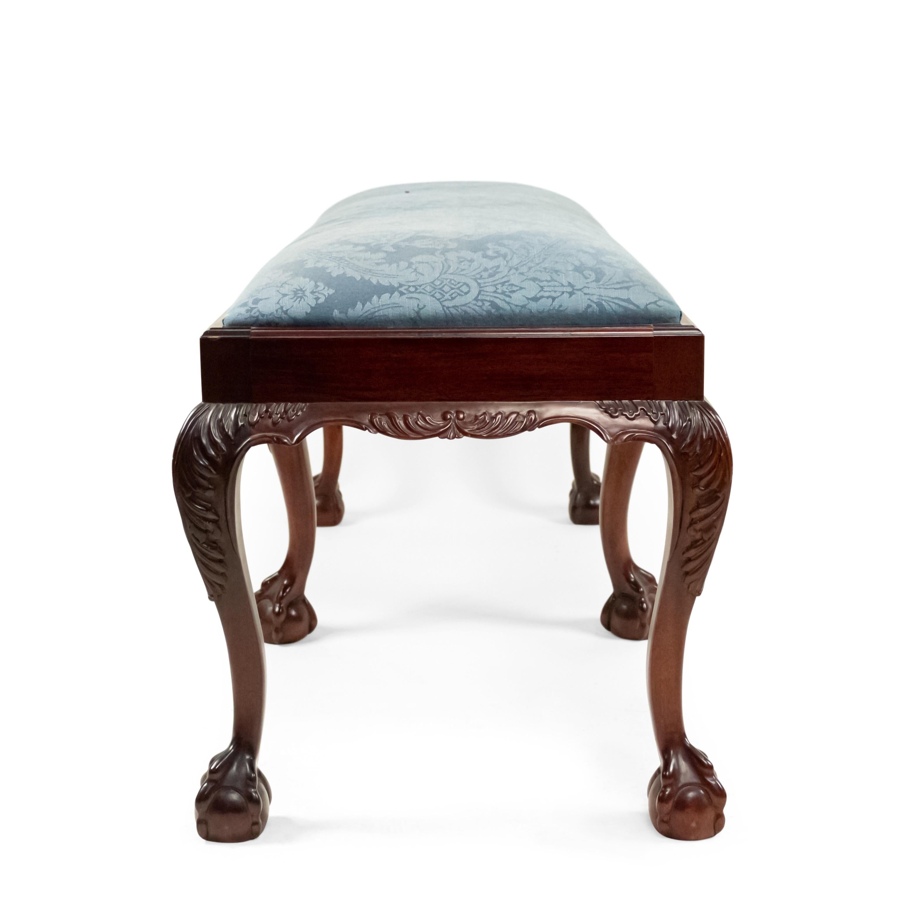 English Chippendale Mahogany Bench In Good Condition In New York, NY