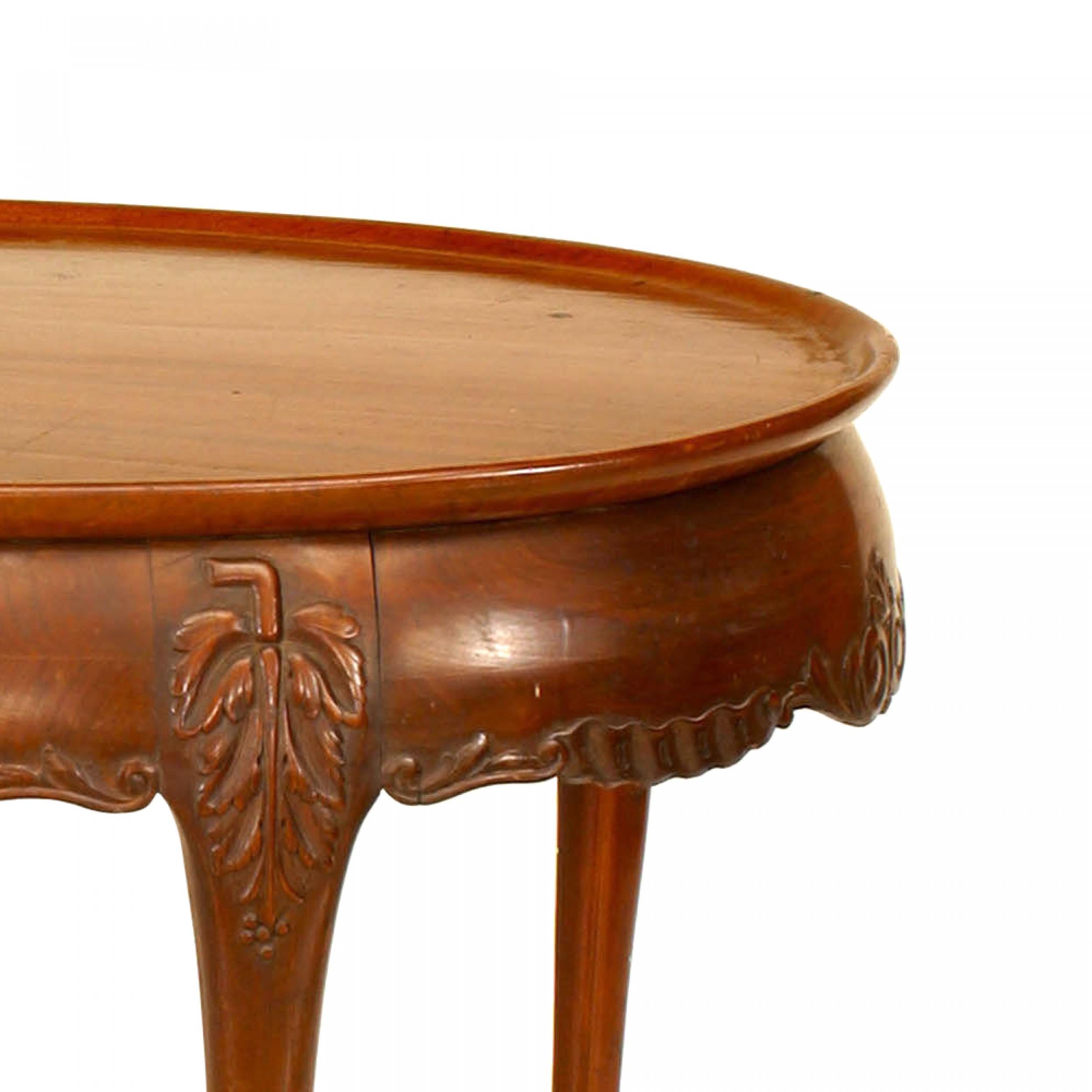 British English Chippendale Mahogany Center Table For Sale