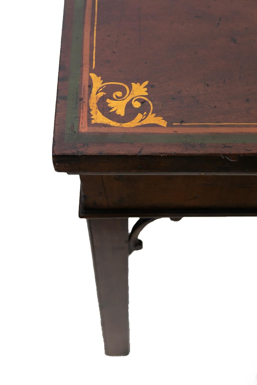  English Chippendale Mahogany Console Table 2