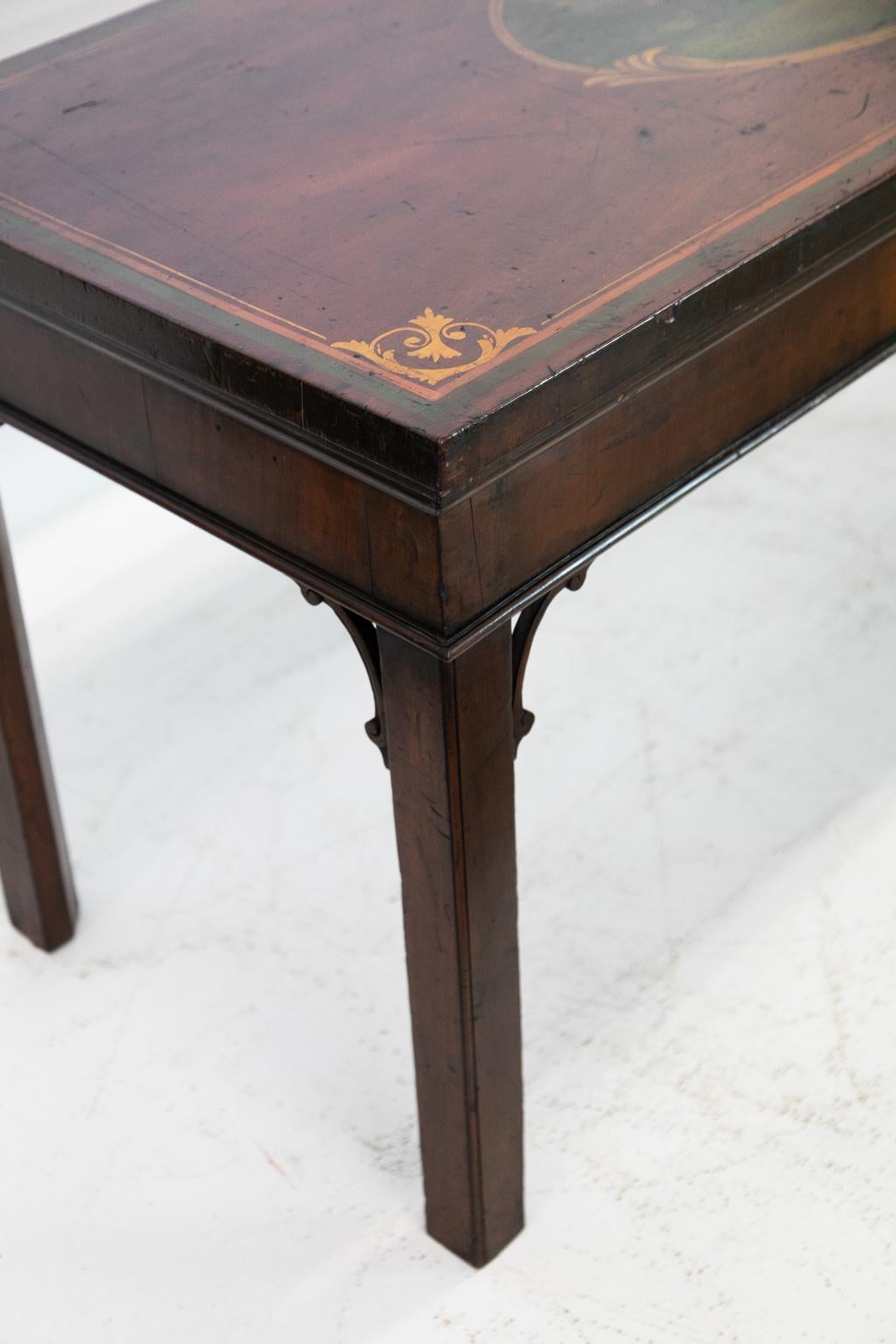  English Chippendale Mahogany Console Table 4