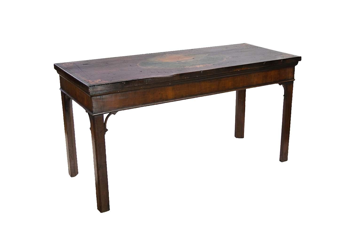  English Chippendale Mahogany Console Table 5
