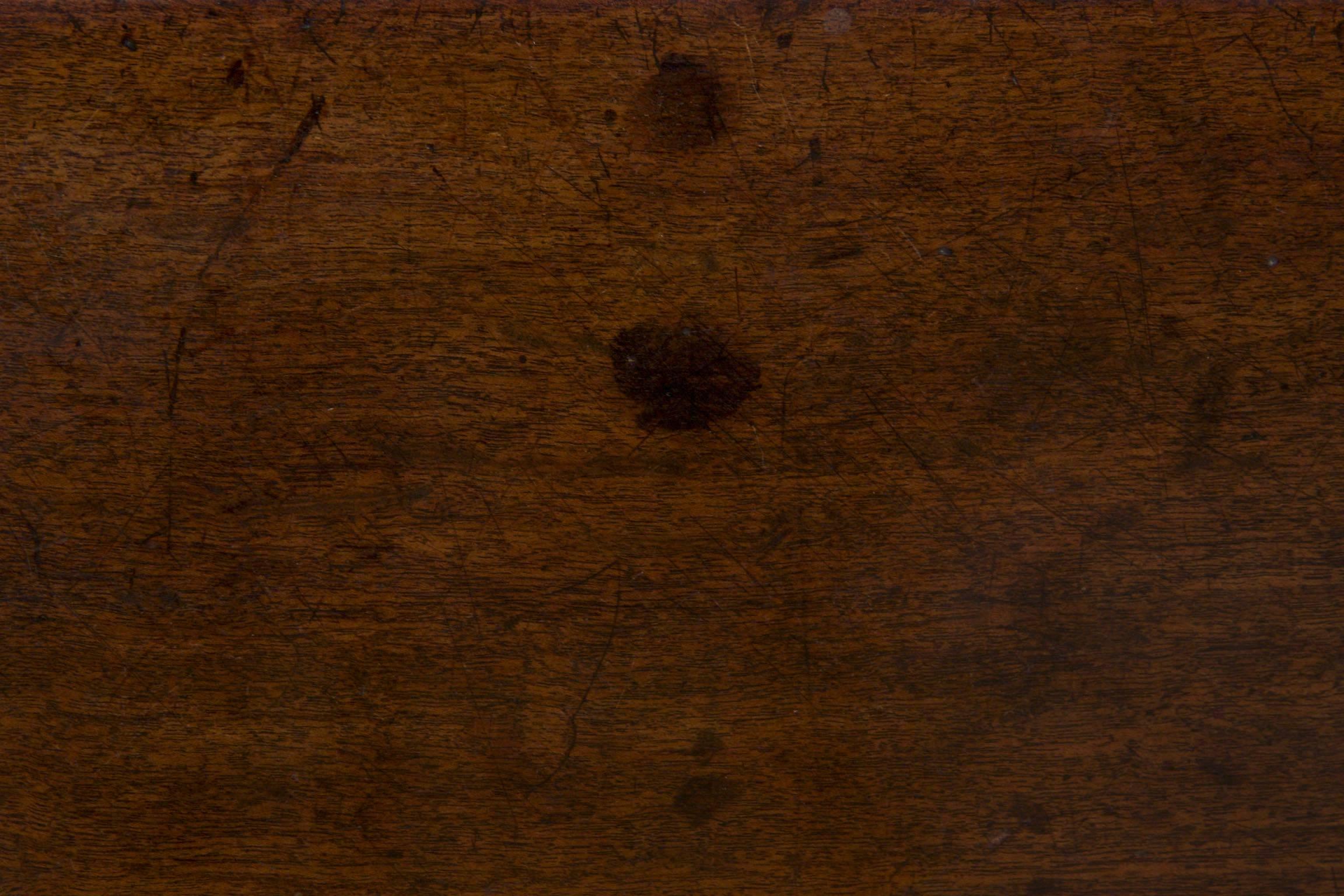 English Chippendale Mahogany Kneehole Writing Desk Table, circa 1750-1770 14