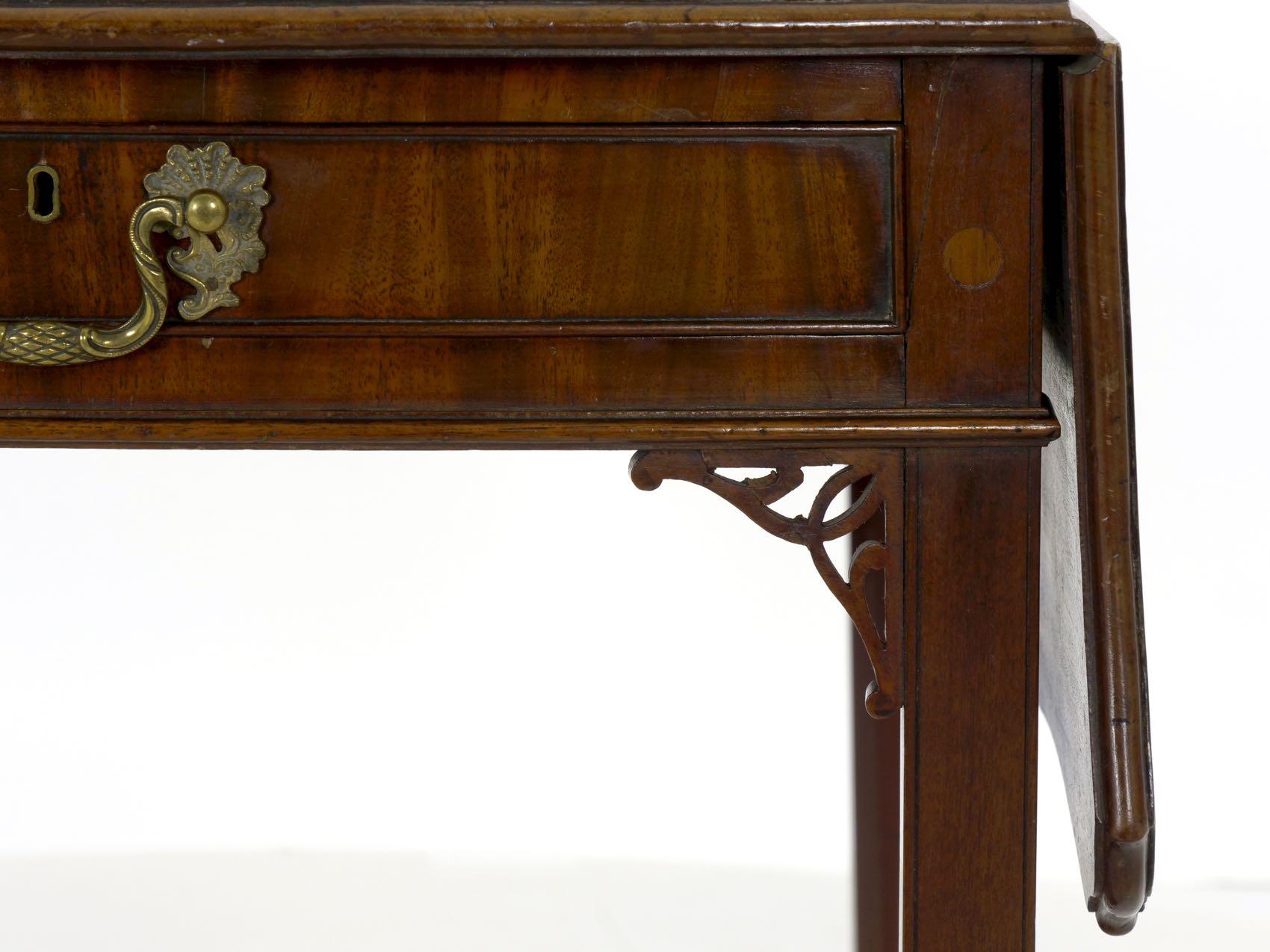 English Chippendale Mahogany Pembroke Accent Table, circa 1780 6