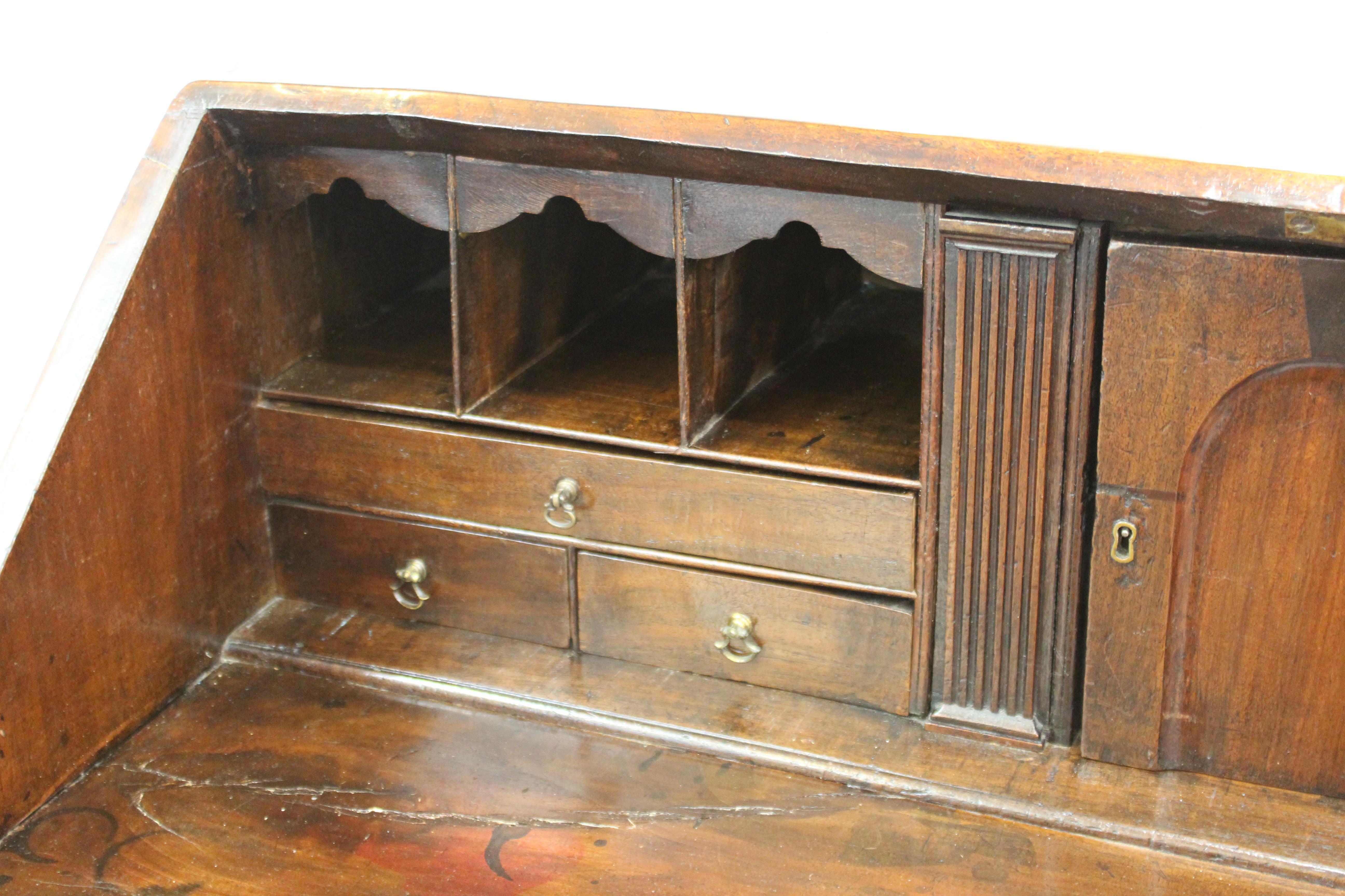 English Chippendale Mahogany Slant Front Desk 11