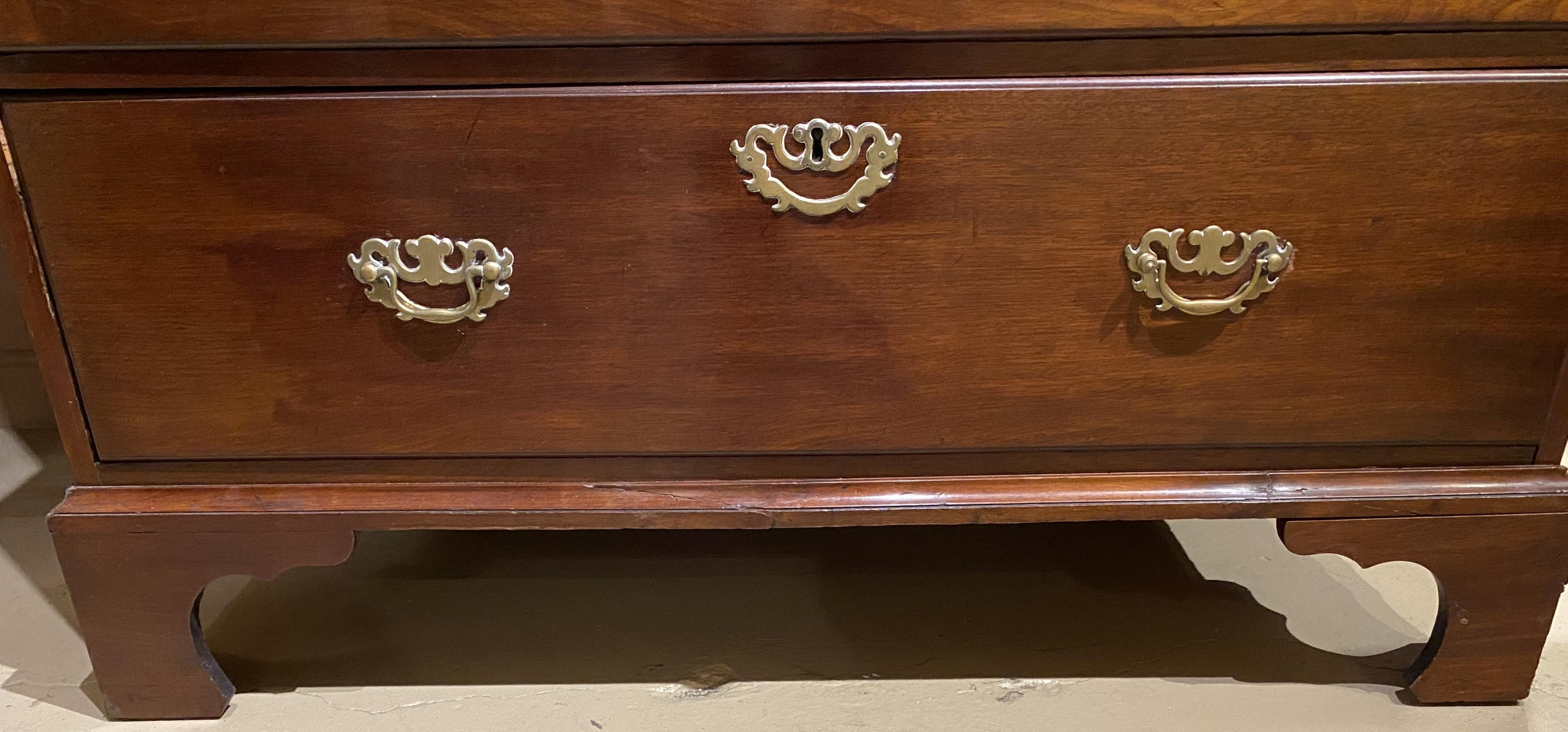 English Chippendale Mahogany Two Part Chest on Chest circa 1780 5