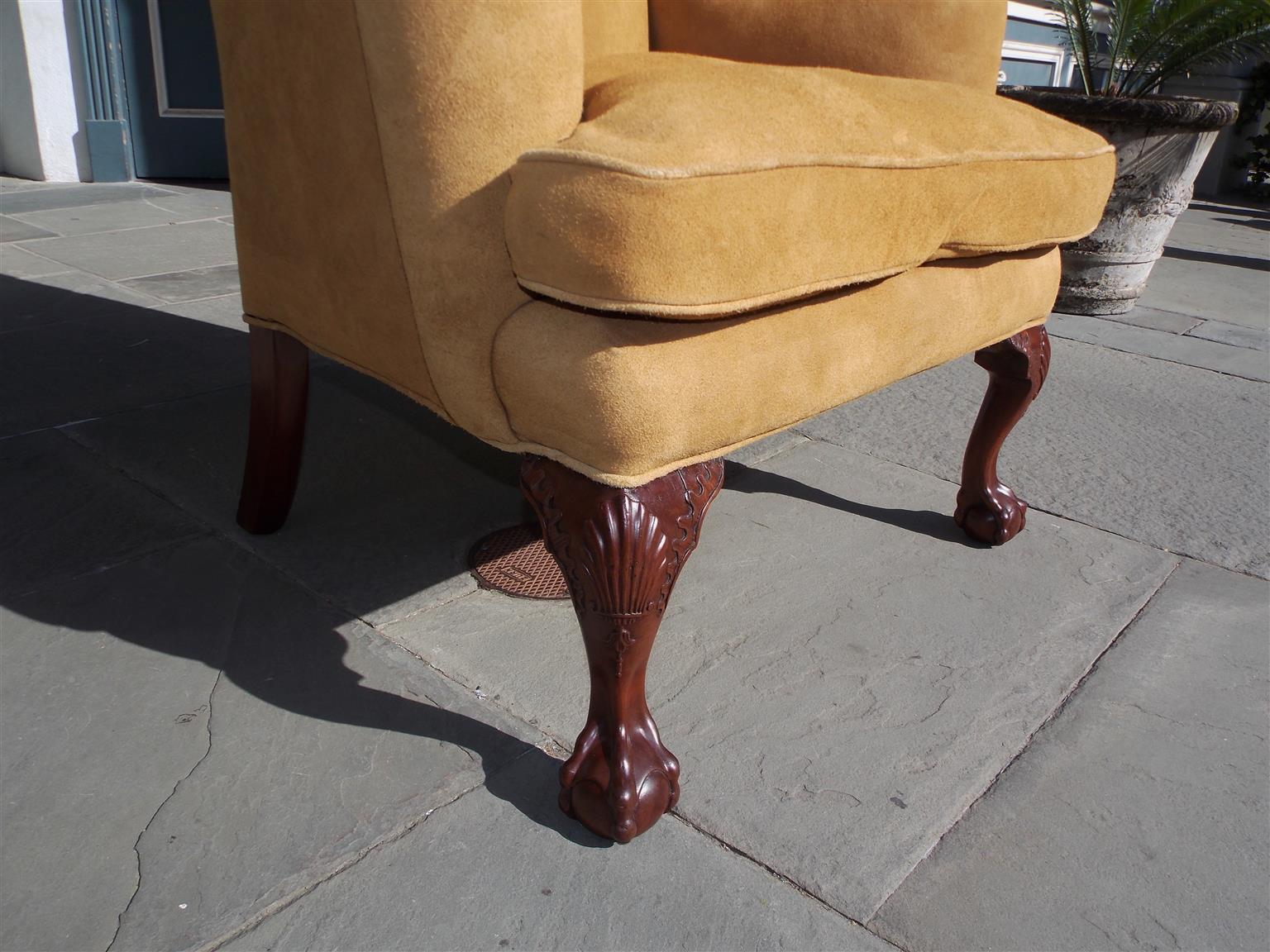 chippendale wingback chair