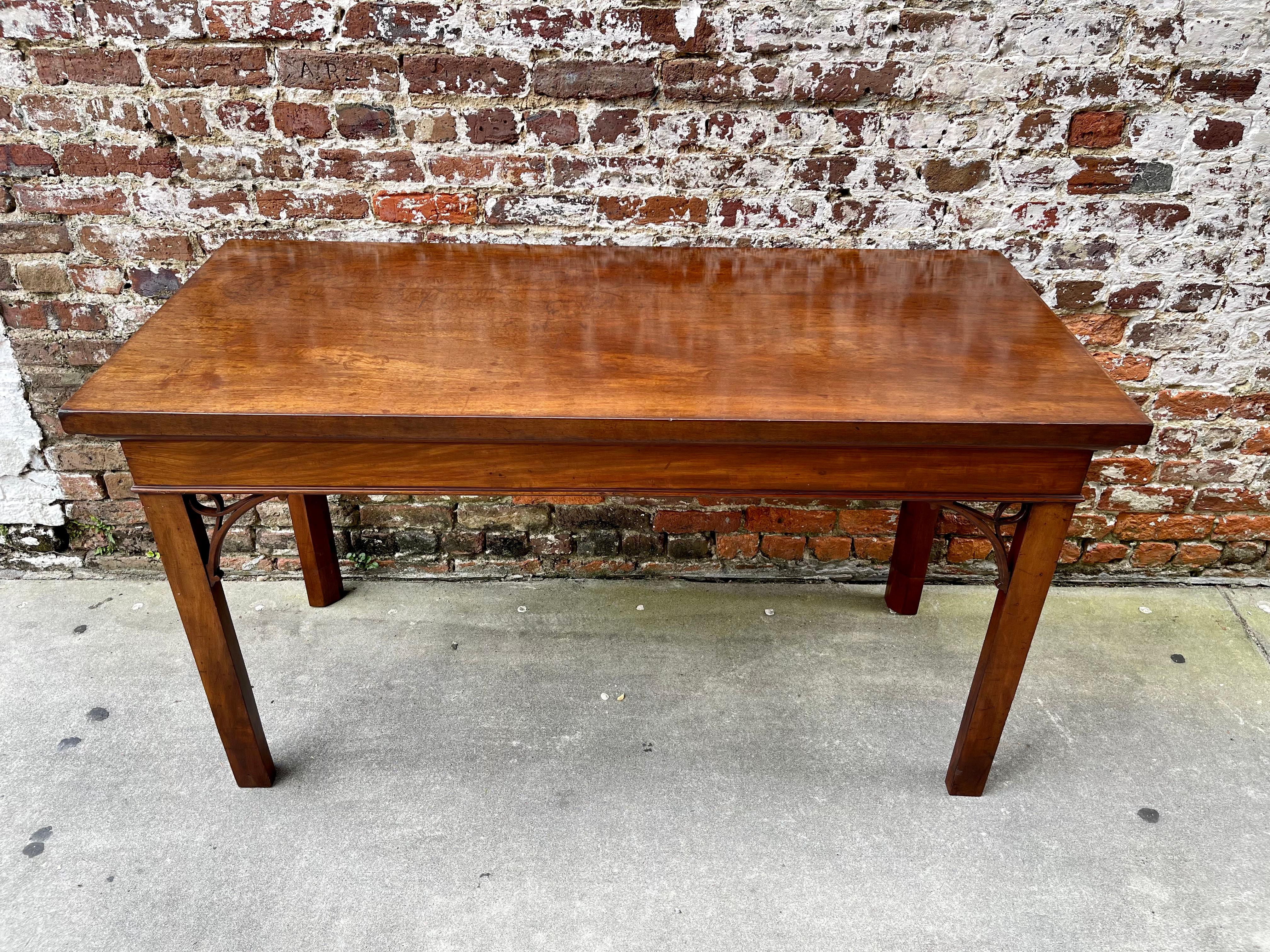English Chippendale Server / Hall Table Mahogany Late 18th Century 1