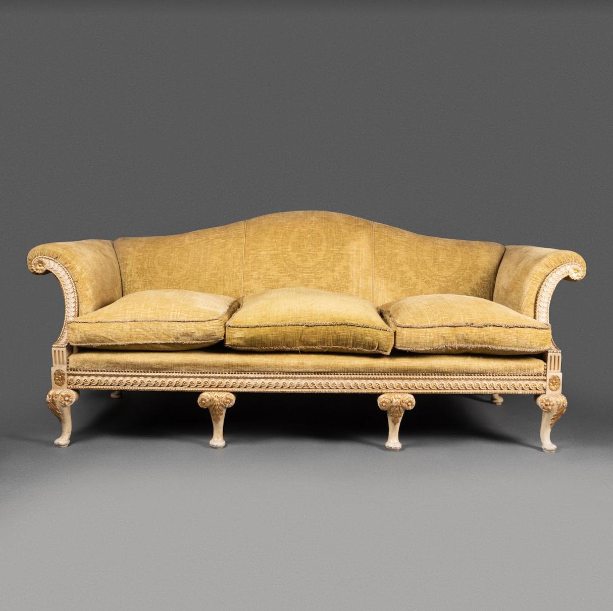 English sofa. Late 19th century.