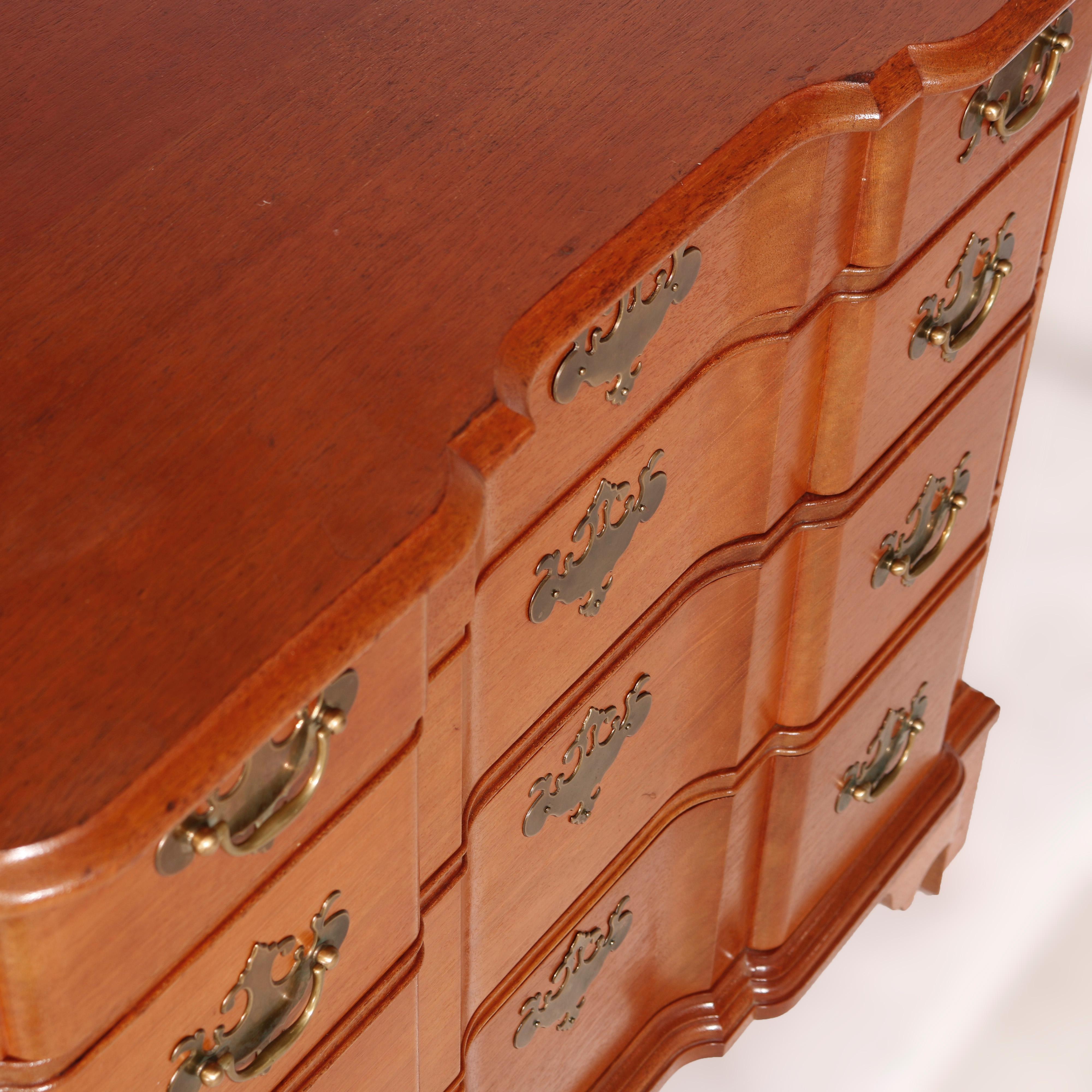 English Chippendale Style Block Front Chest, Bartley Collection, 20th C For Sale 4
