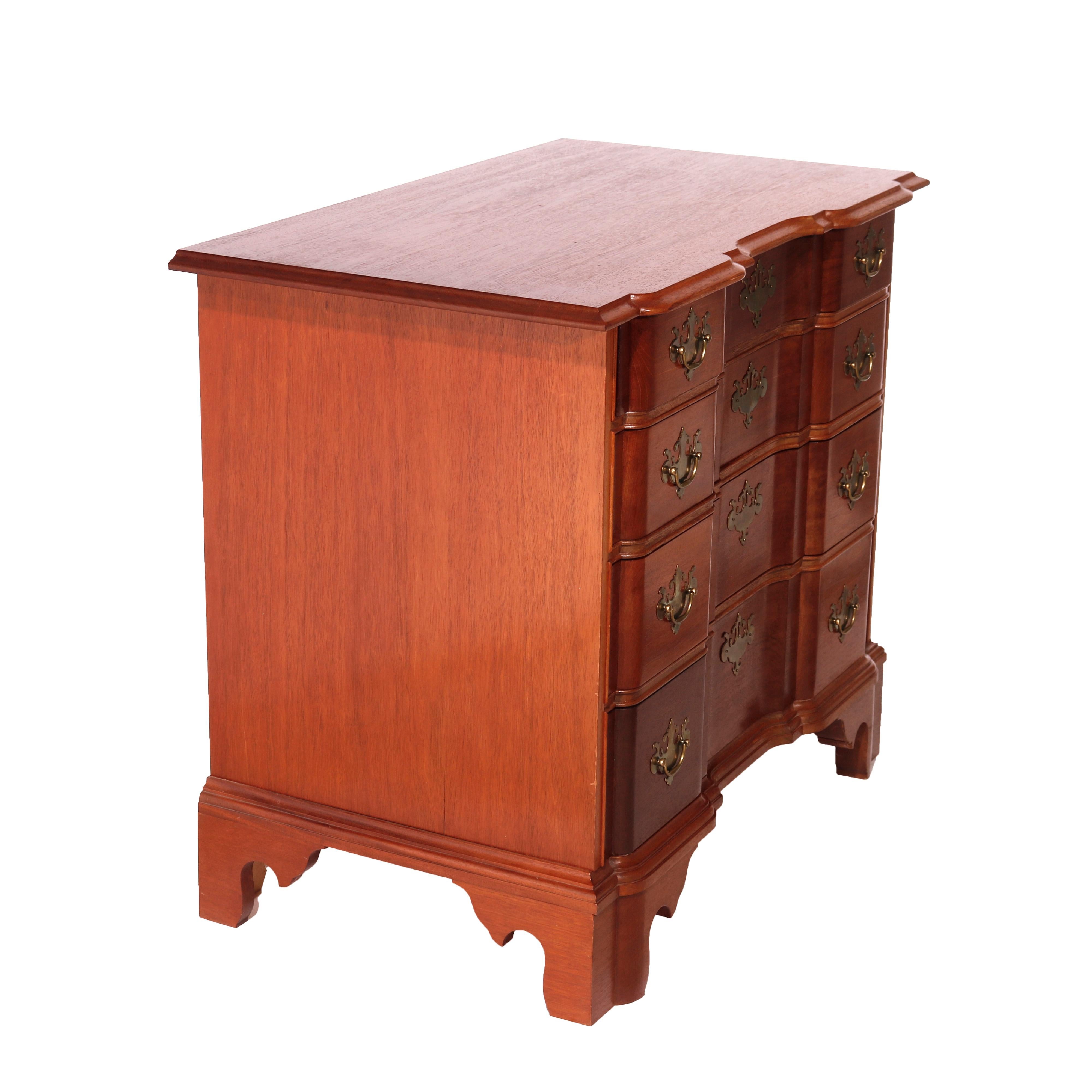 English Chippendale Style Block Front Chest, Bartley Collection, 20th C For Sale 2