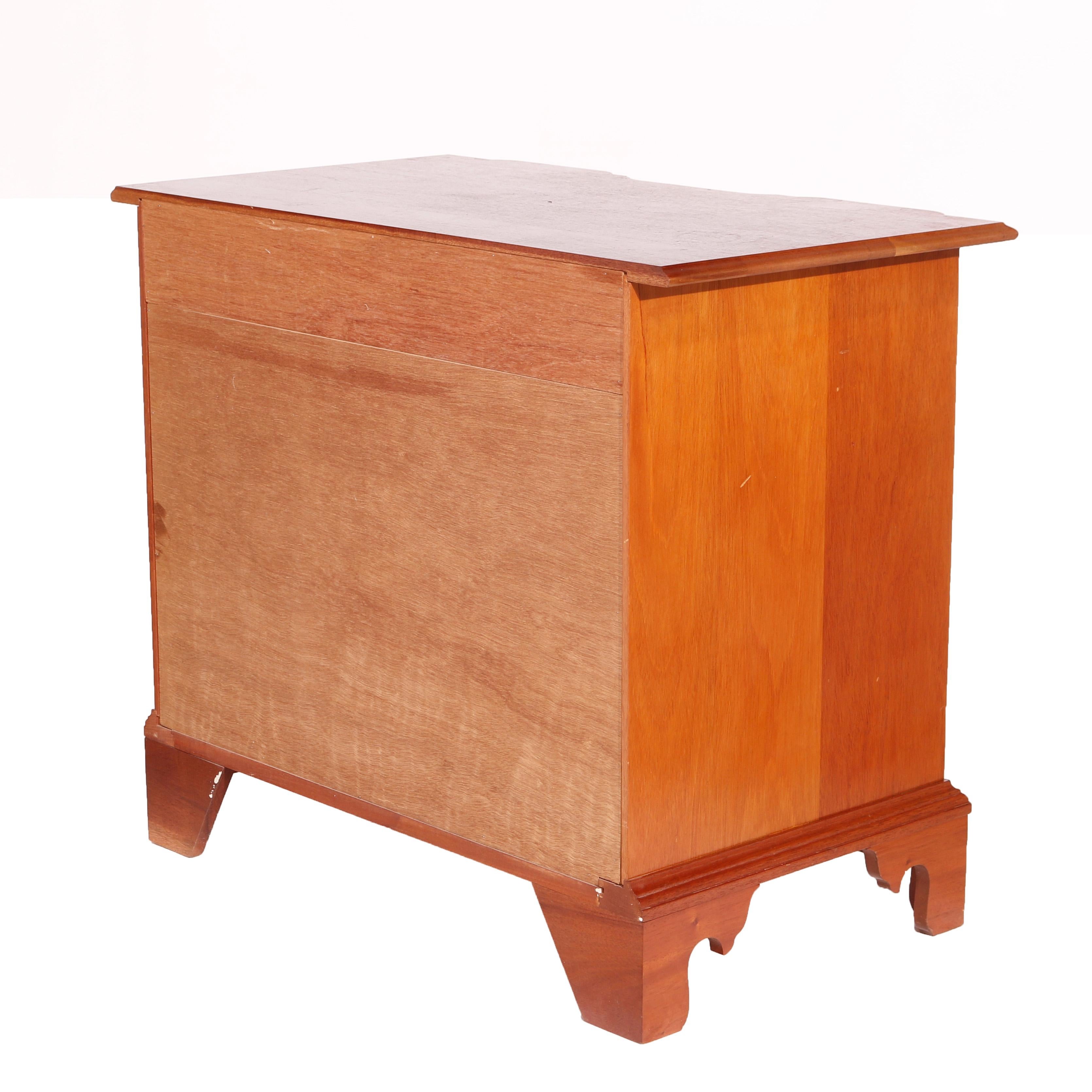 English Chippendale Style Block Front Chest, Bartley Collection, 20th C In Good Condition For Sale In Big Flats, NY
