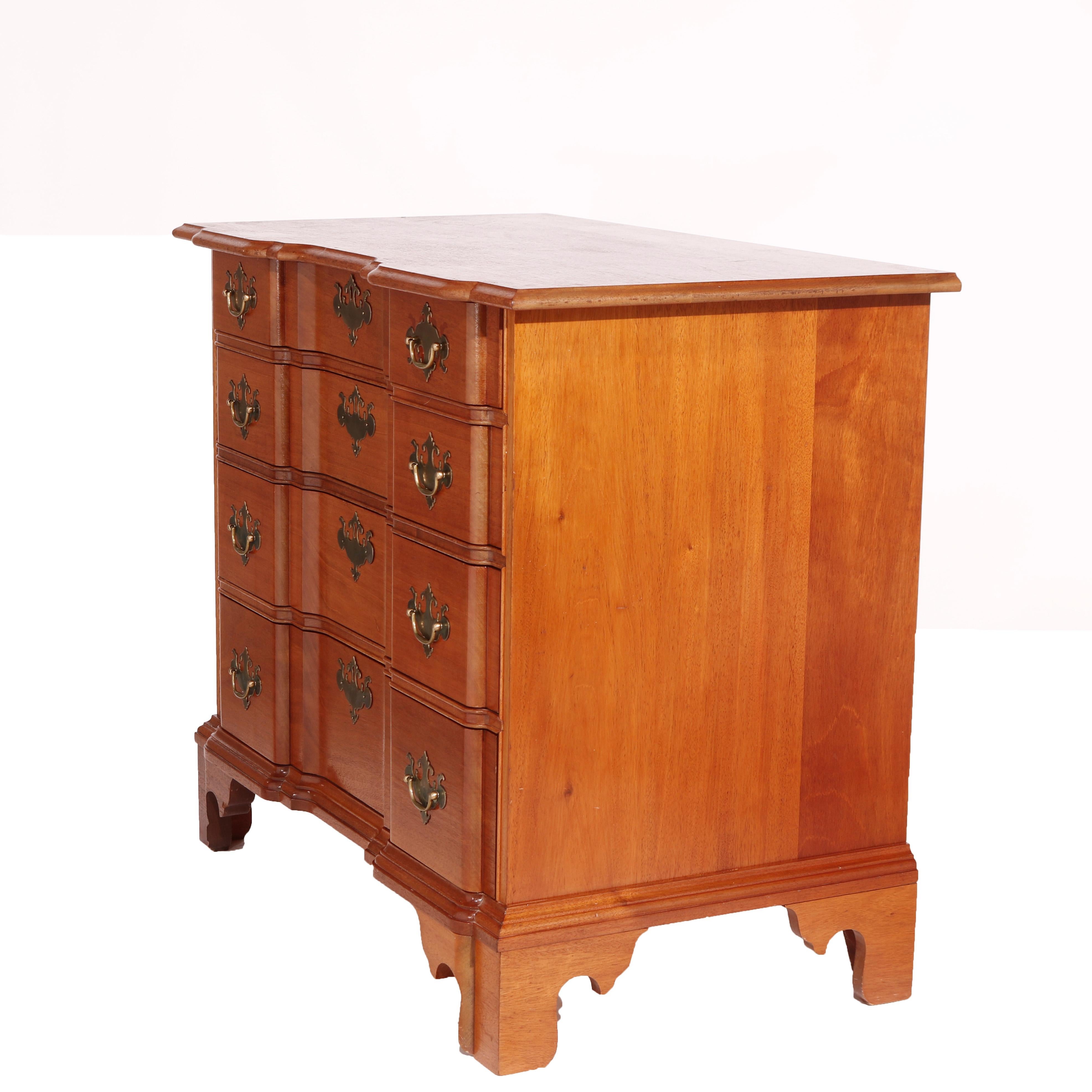 English Chippendale Style Block Front Chest, Bartley Collection, 20th C For Sale 2