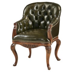 English Chippendale Style Library Armchair